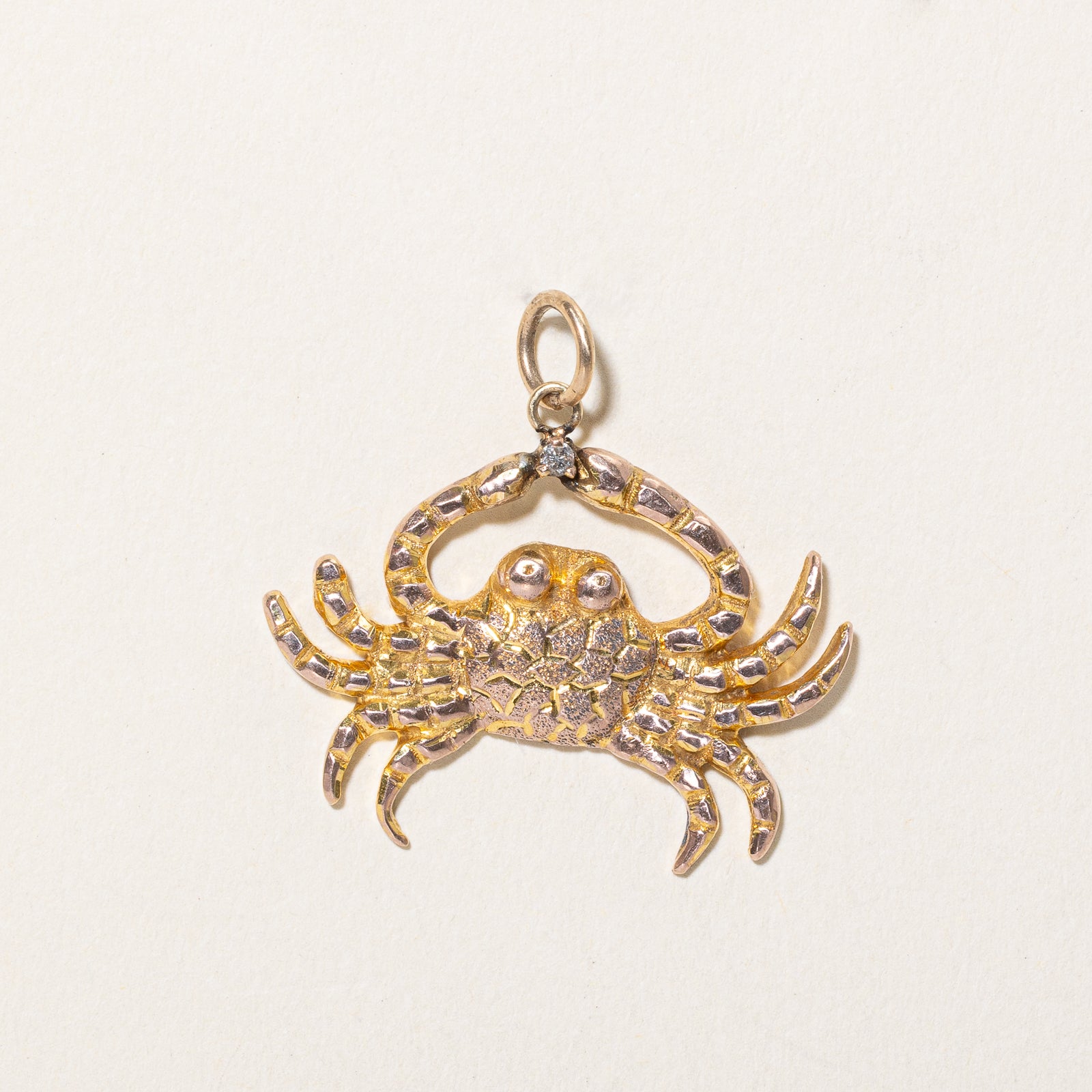 Diamond Crab Pendant | 0.015ct