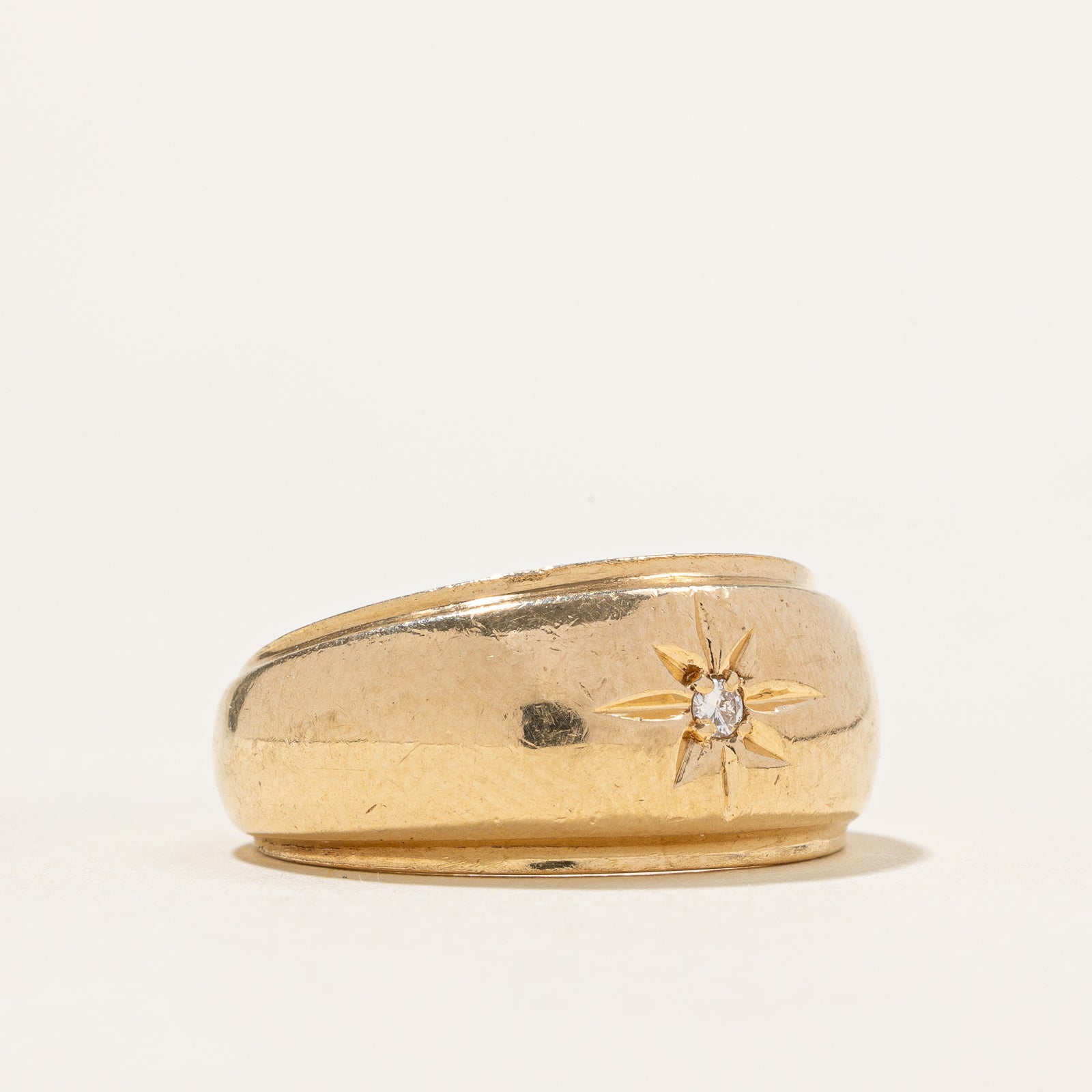 Star Set Diamond Band | 0.02ct | SZ 6.75