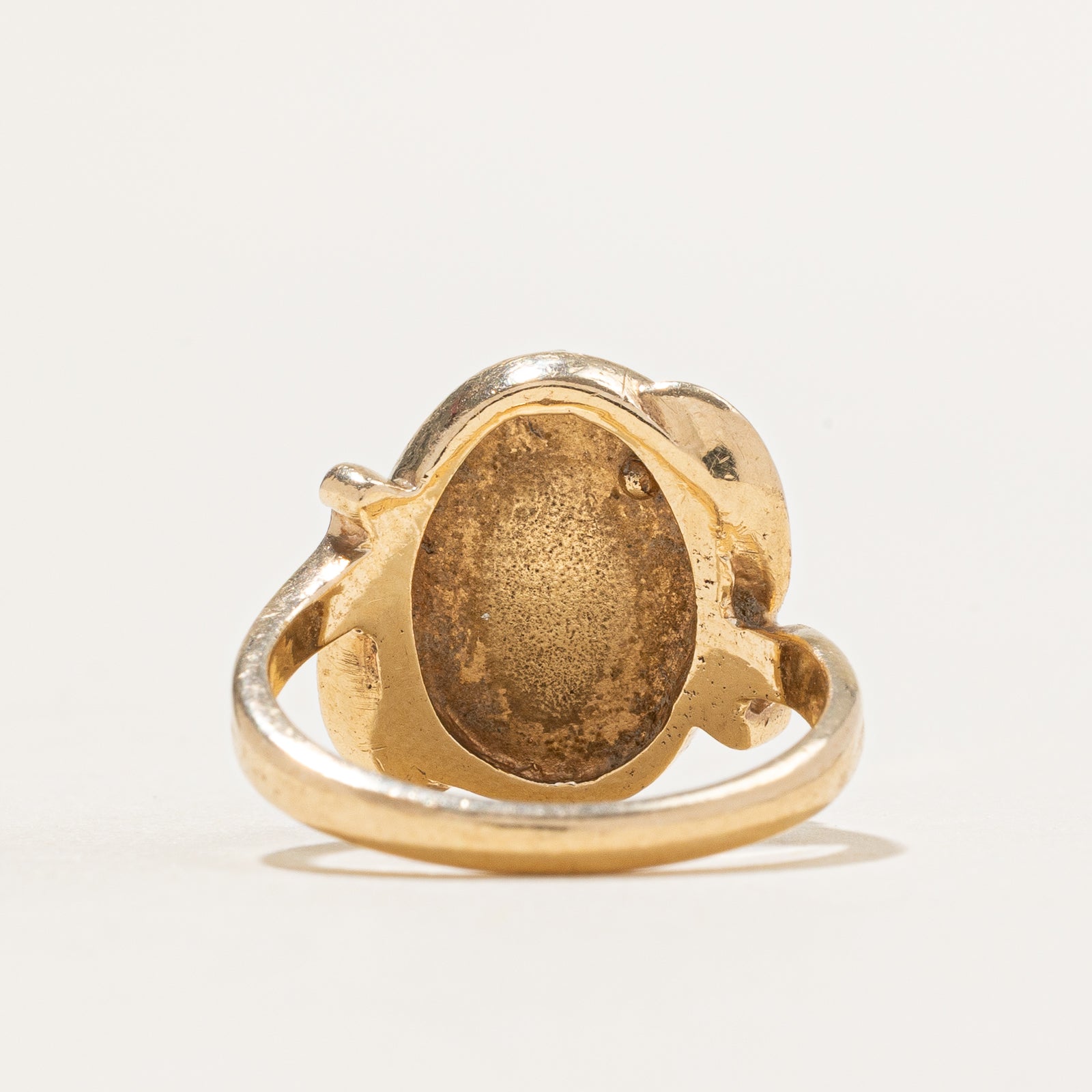 Diamond & Gold Nugget Ring | 0.015ct | SZ 3.5