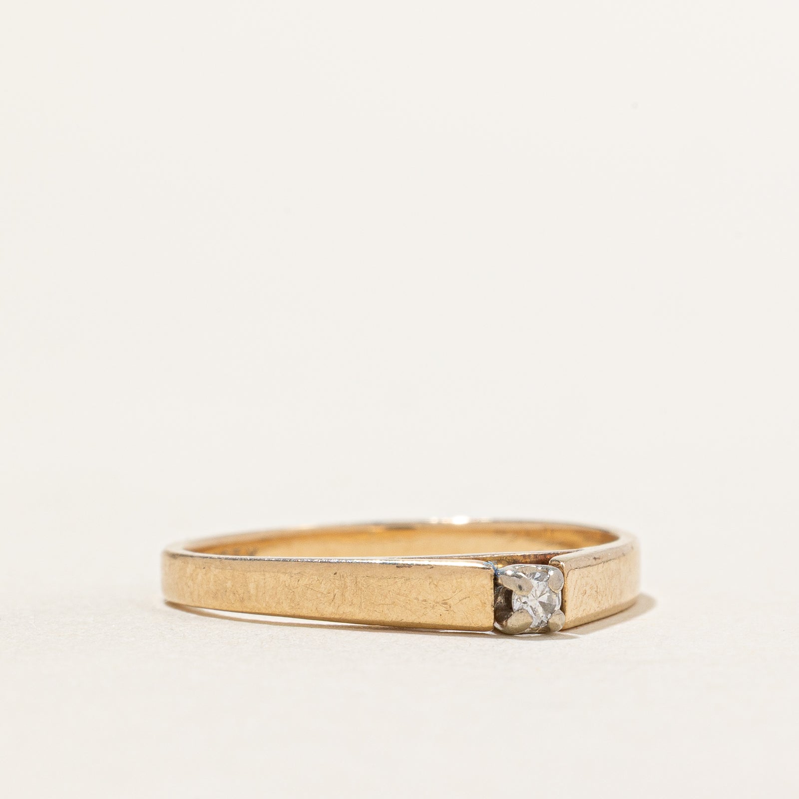Single Stone Diamond Band | 0.03ct | SZ 6.5