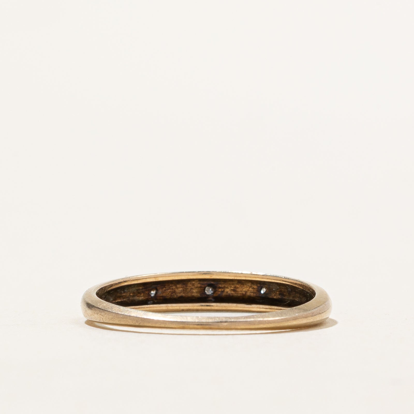 Three Stone Diamond Band | 0.03ctw | SZ 6.5