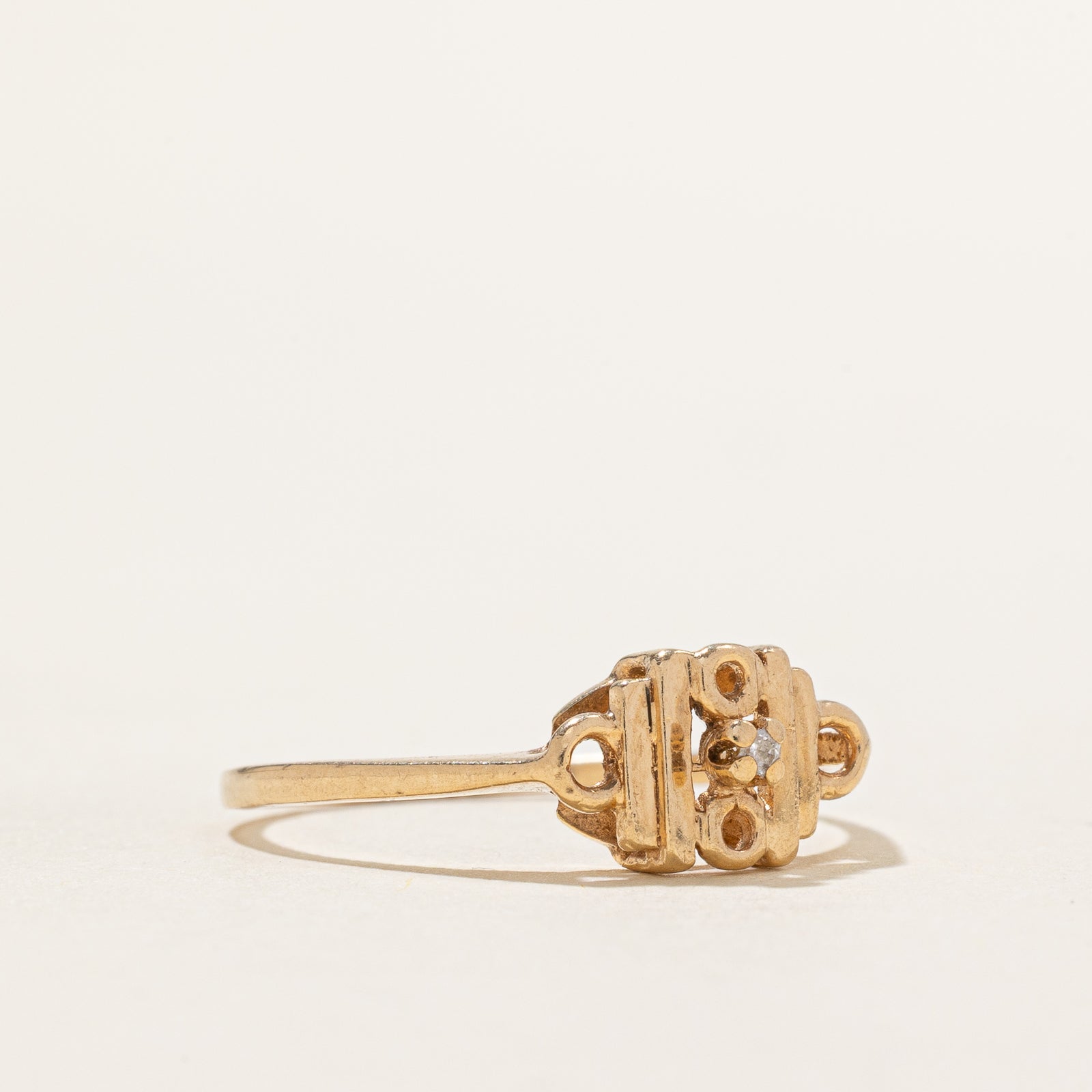 Bague en diamant unique | 0,005 ct | Taille 7,5