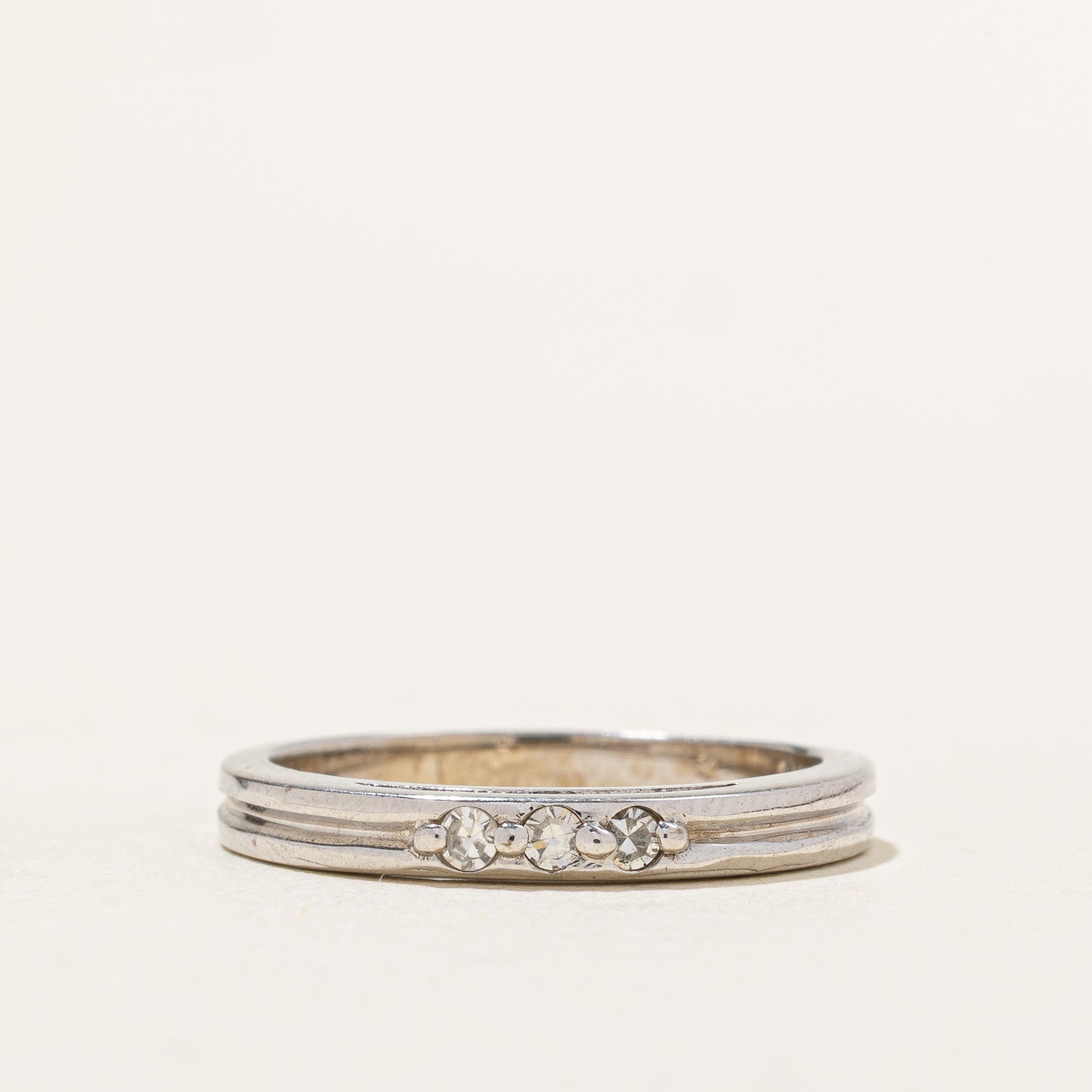 Three Stone Diamond Band | 0.07ctw | SZ 6