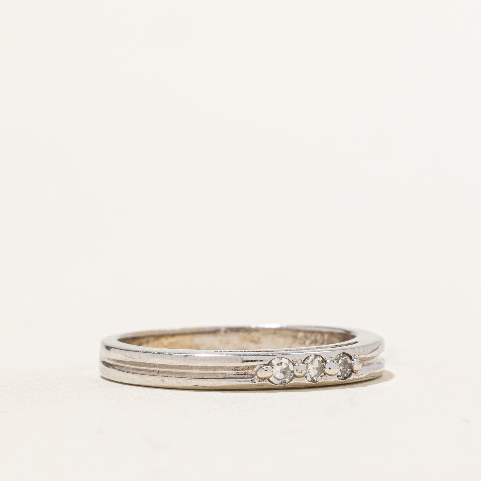 Three Stone Diamond Band | 0.07ctw | SZ 6