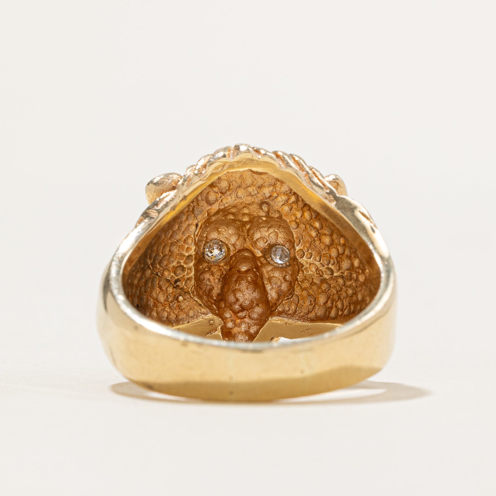 Diamond Lion Head Ring | 0.10ctw | SZ 10