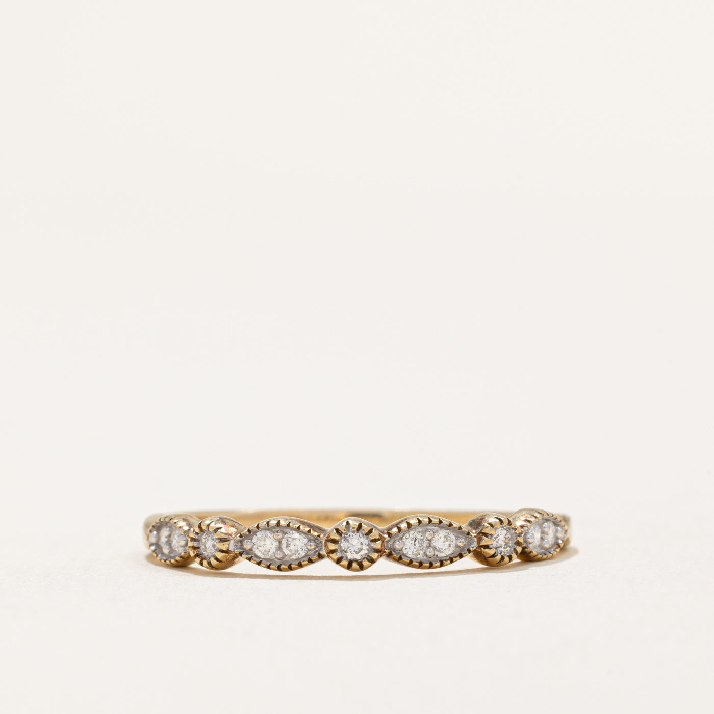 Illusion Set Diamond Band Ring | 0.15ctw | SZ 9 |