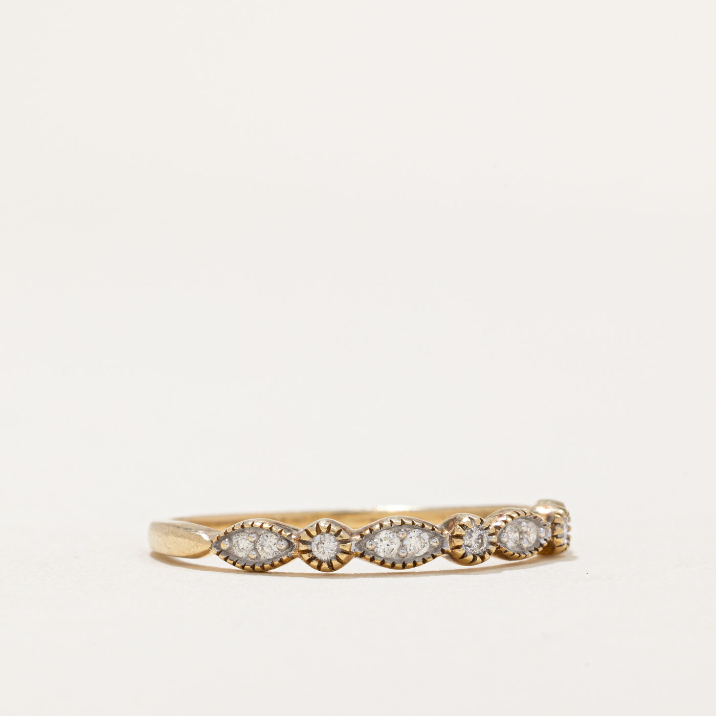 Illusion Set Diamond Band Ring | 0.15ctw | SZ 9 |