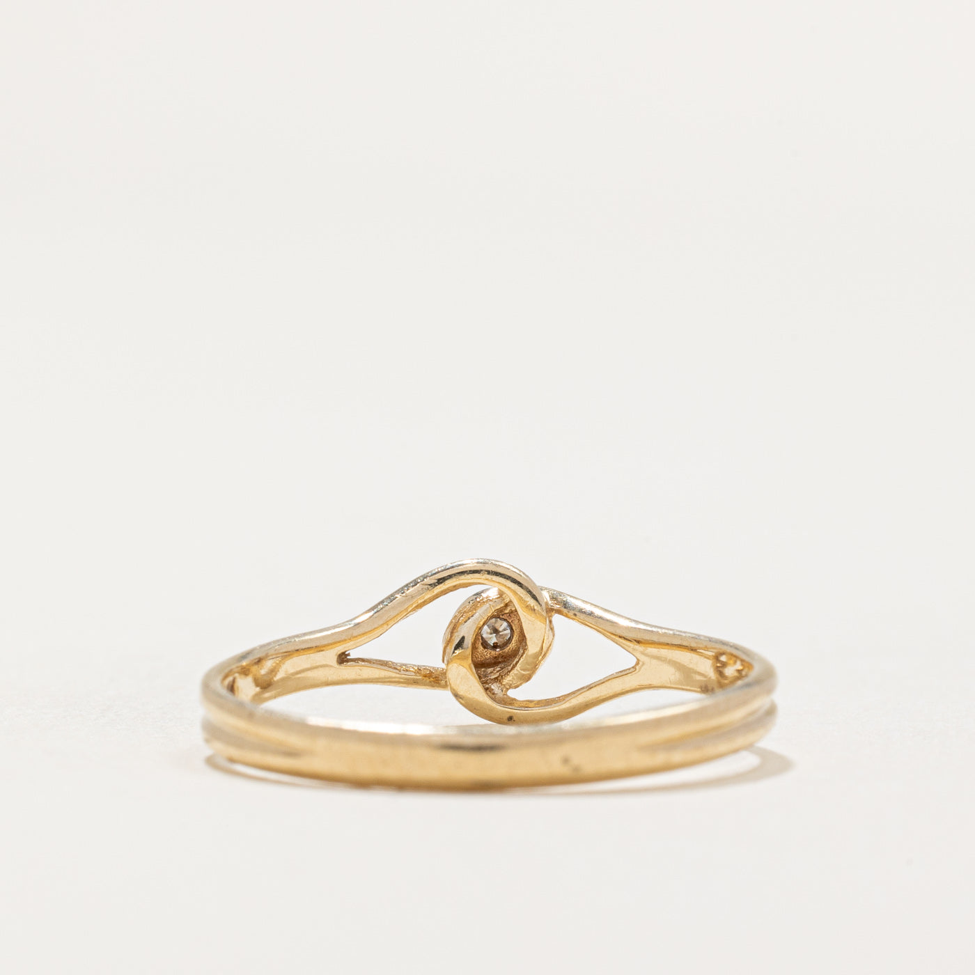 Bague abstraite en diamant | 0,01 ct | Taille 5,5 |