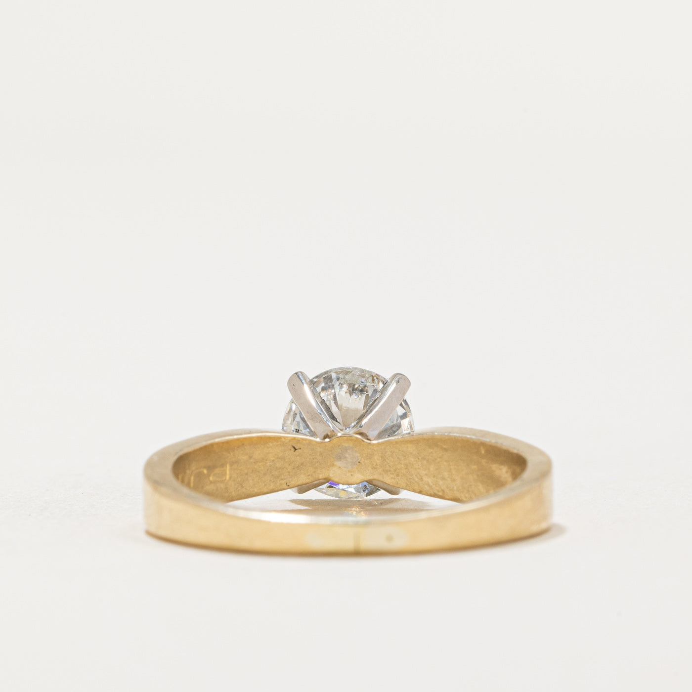 Bague de fiançailles solitaire en diamant | 1,04 ct I1/I2 H/I | Taille 5,75 |
