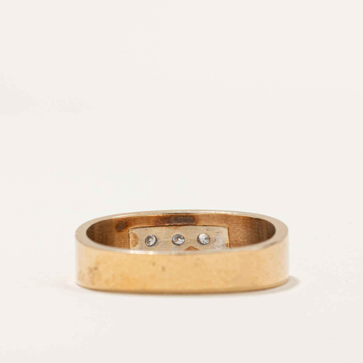 Three Stone Diamond Row Band | 0.07ctw | SZ 10 |
