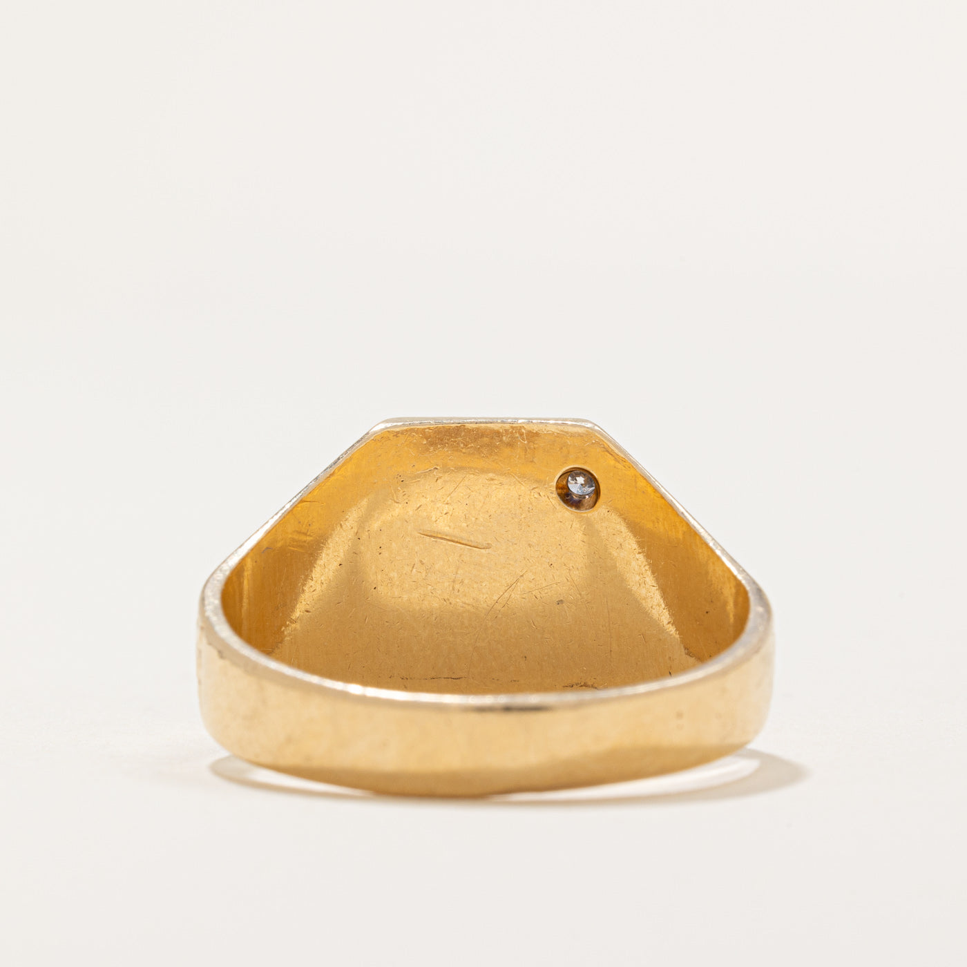 Diamond 'S' Signet Ring | 0.03ct | SZ 10.75 |