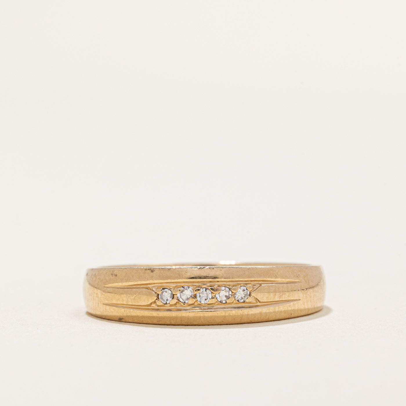 Five Stone Diamond Band | 0.05ctw | SZ 8.25 |