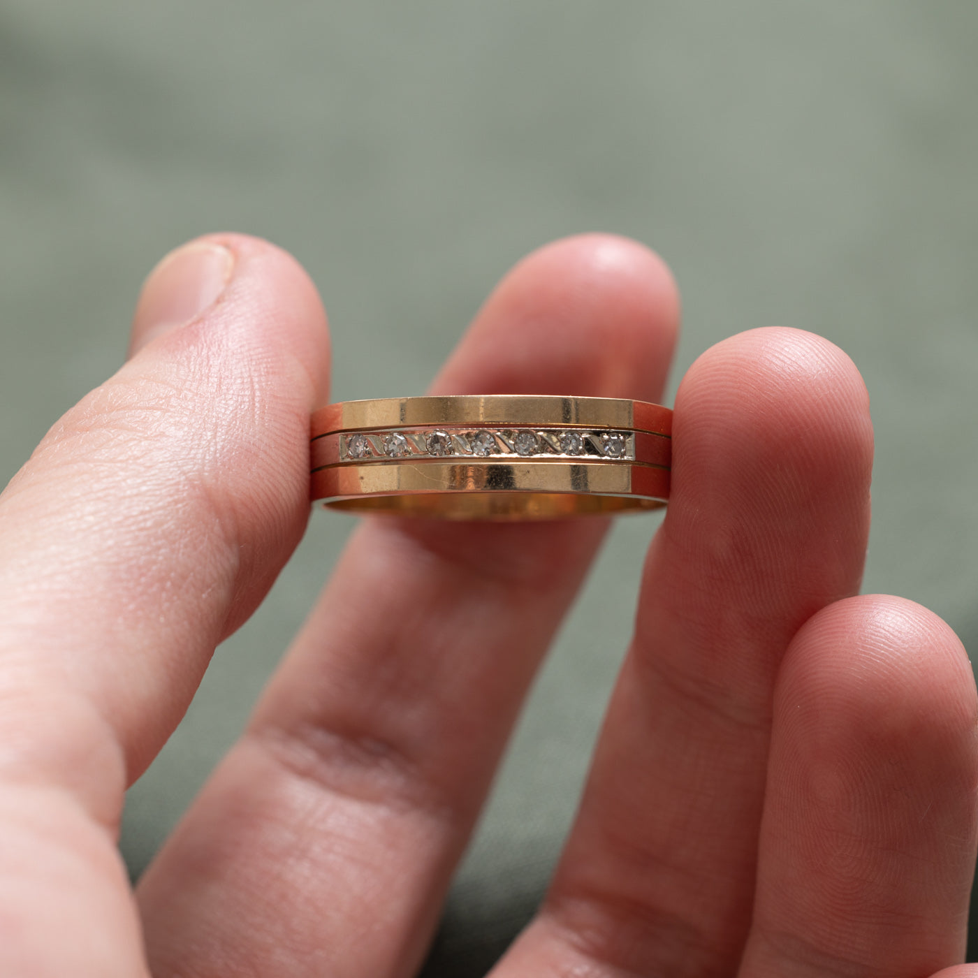 Seven Stone Diamond Band | 0.11ctw | SZ 14