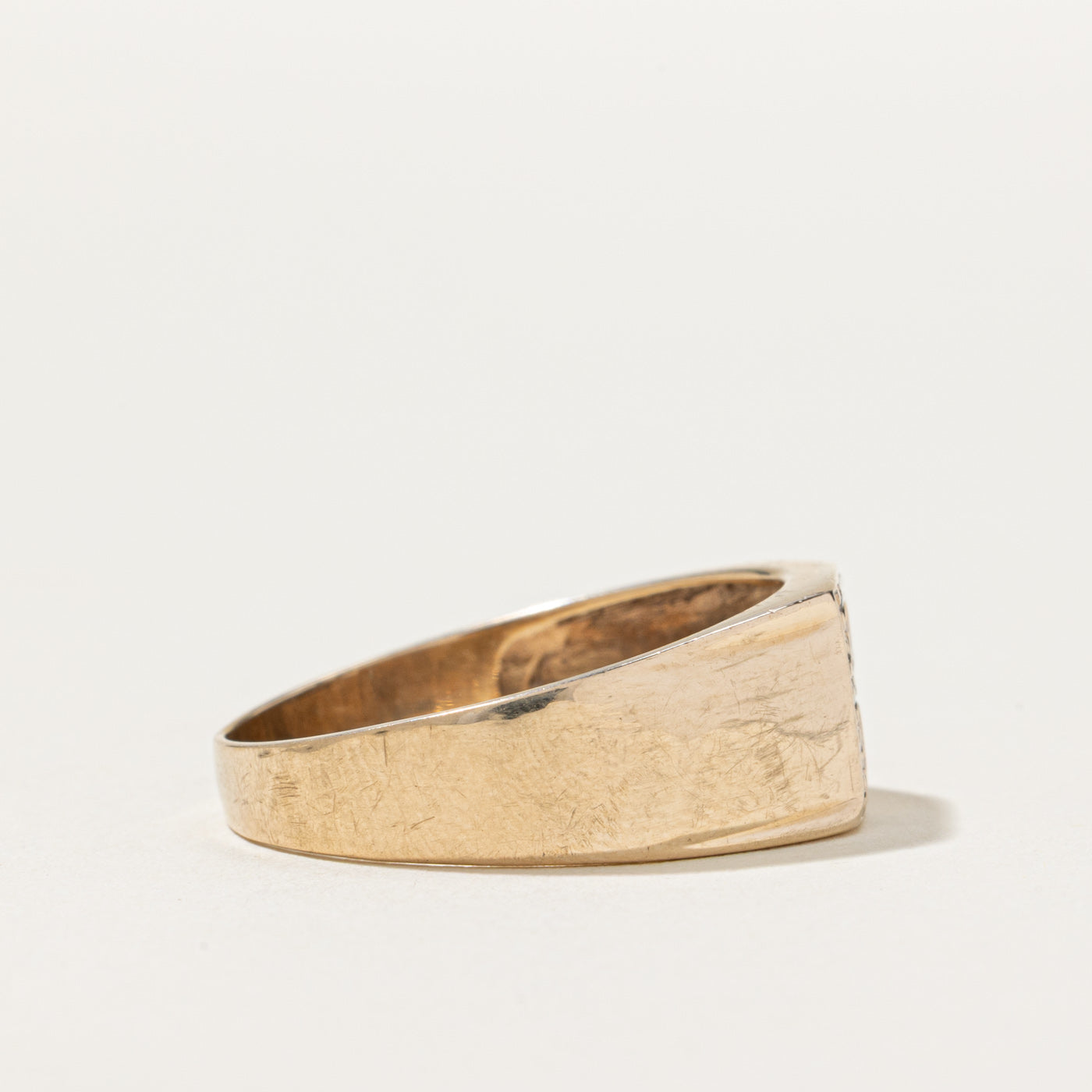 Diamond "P" Initial Band | 0.04ctw | SZ 9.5