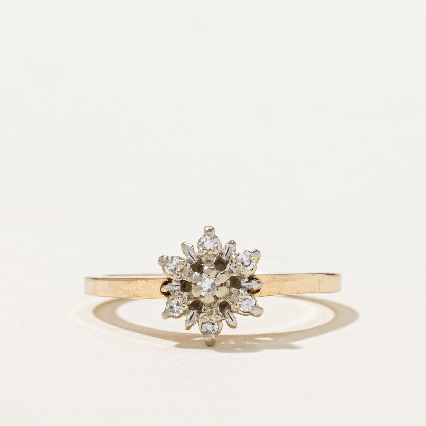 Diamond Petal Cluster Ring | 0.08ctw | SZ 6.5