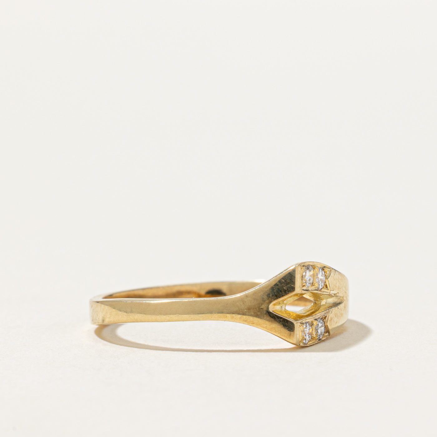 Four Stone Diamond Arrow Ring | 0.08ctw | SZ 6.25
