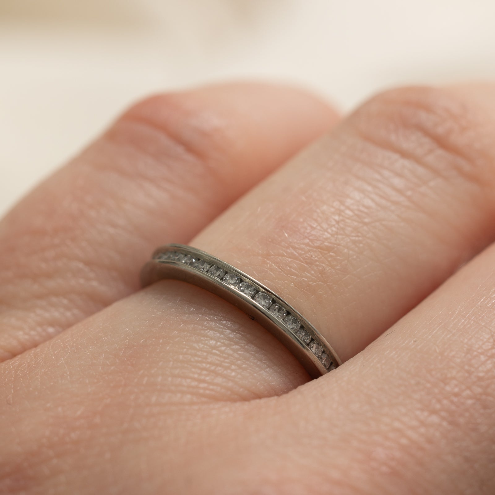 Channel Set Semi Eternity Diamond Band | 0.06ctw | SZ 5.75