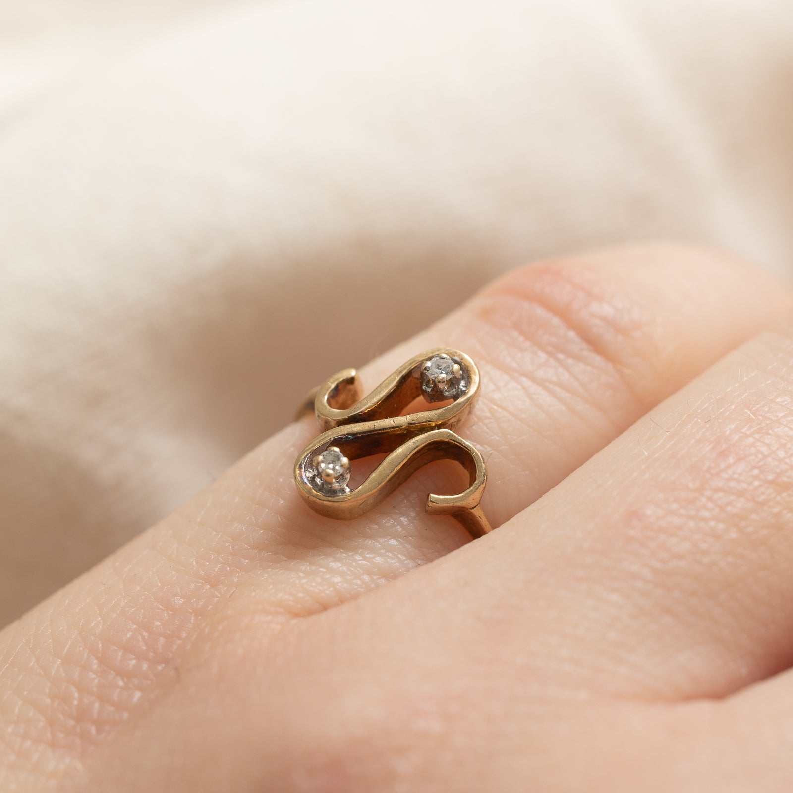 Diamond Abstract Ring | 0.03ctw | SZ 3