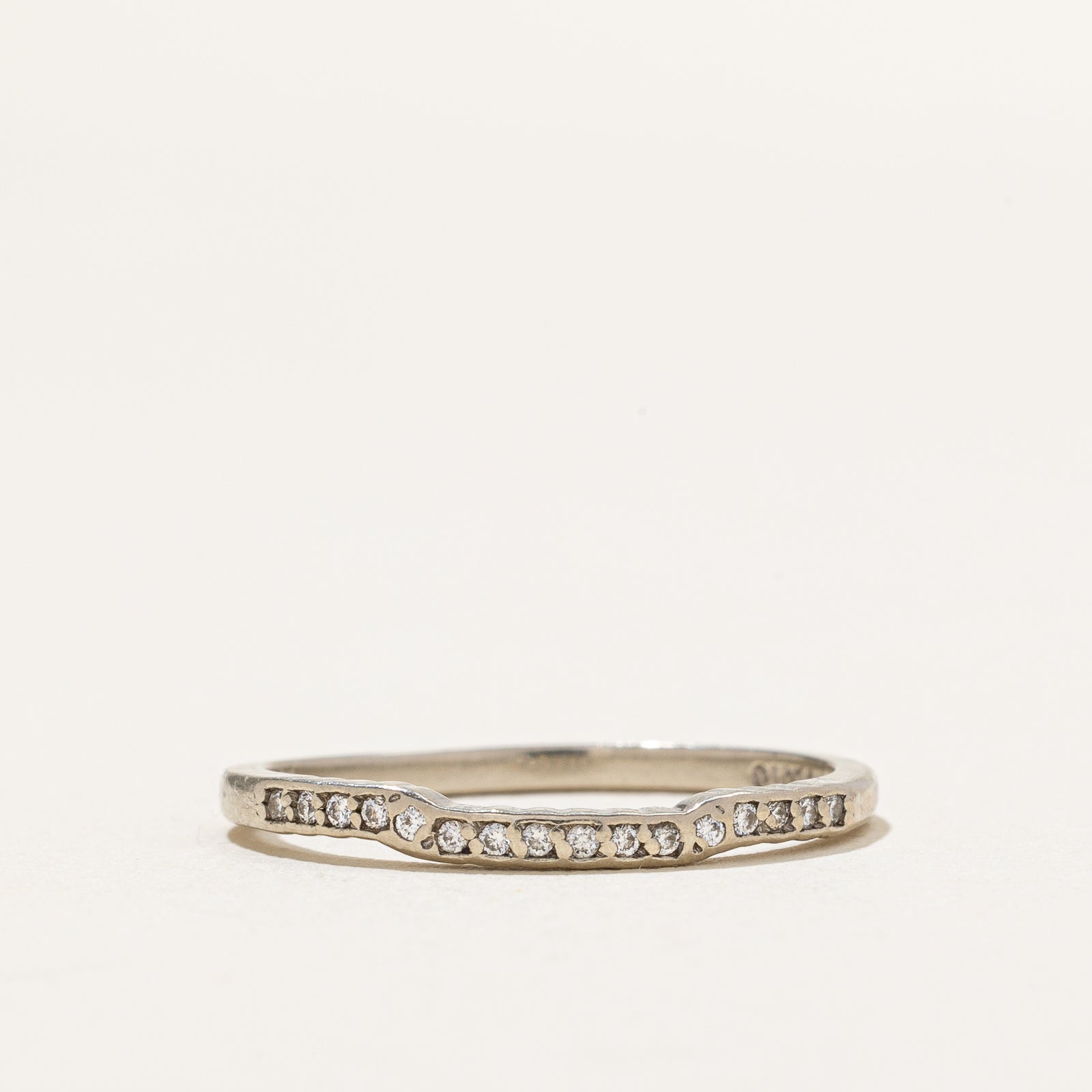 Semi Eternity Diamond Contour Ring | 0.03ctw | SZ 6.75