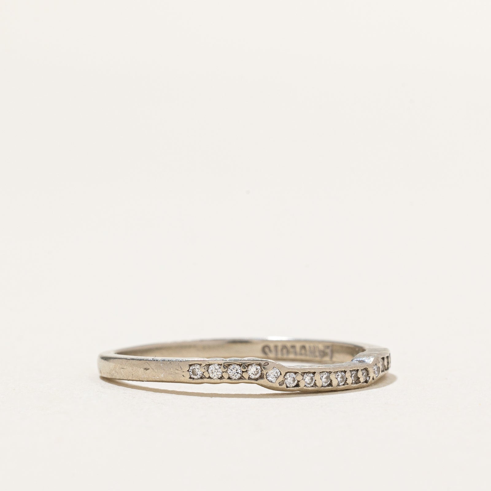 Semi Eternity Diamond Contour Ring | 0.03ctw | SZ 6.75