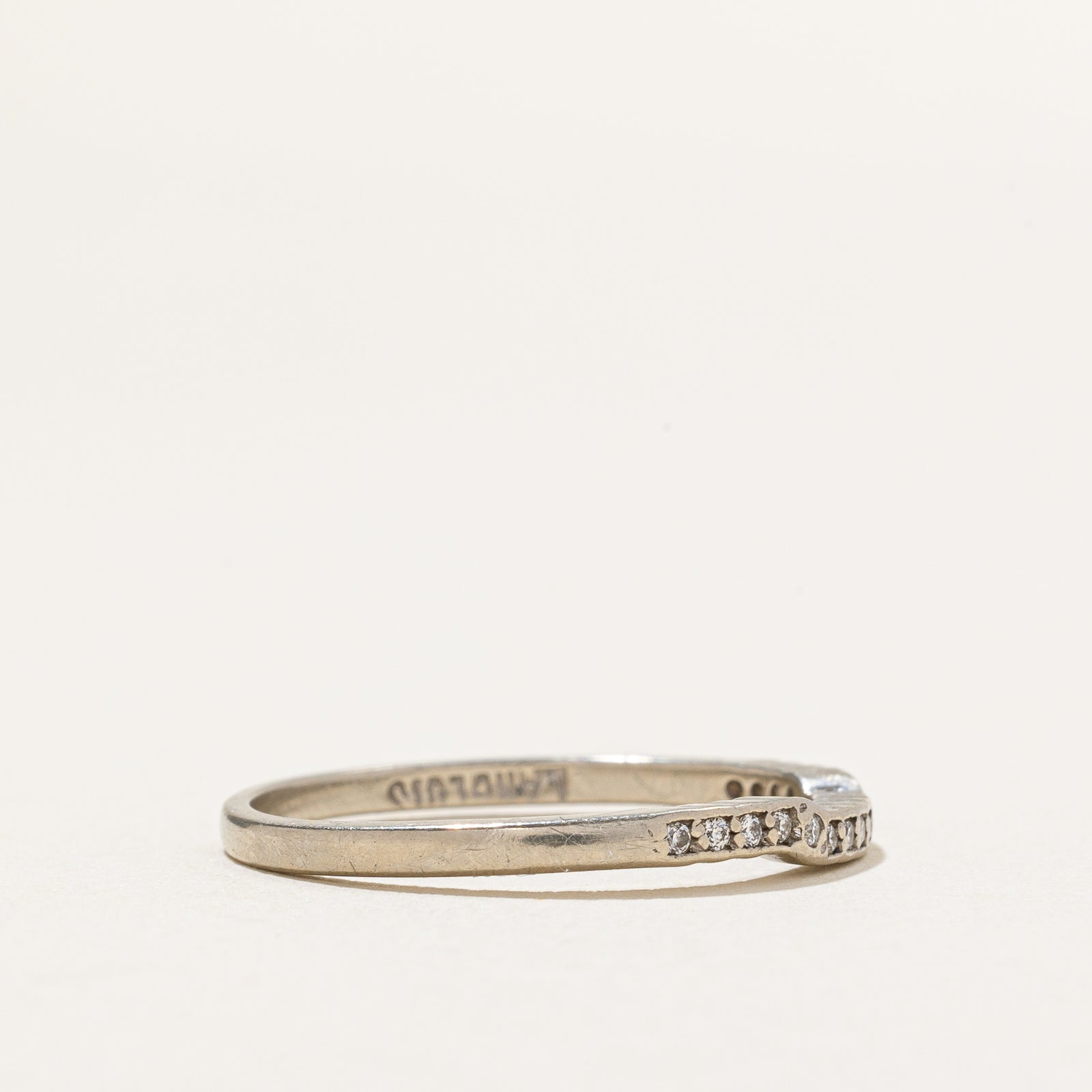 Semi Eternity Diamond Contour Ring | 0.03ctw | SZ 6.75