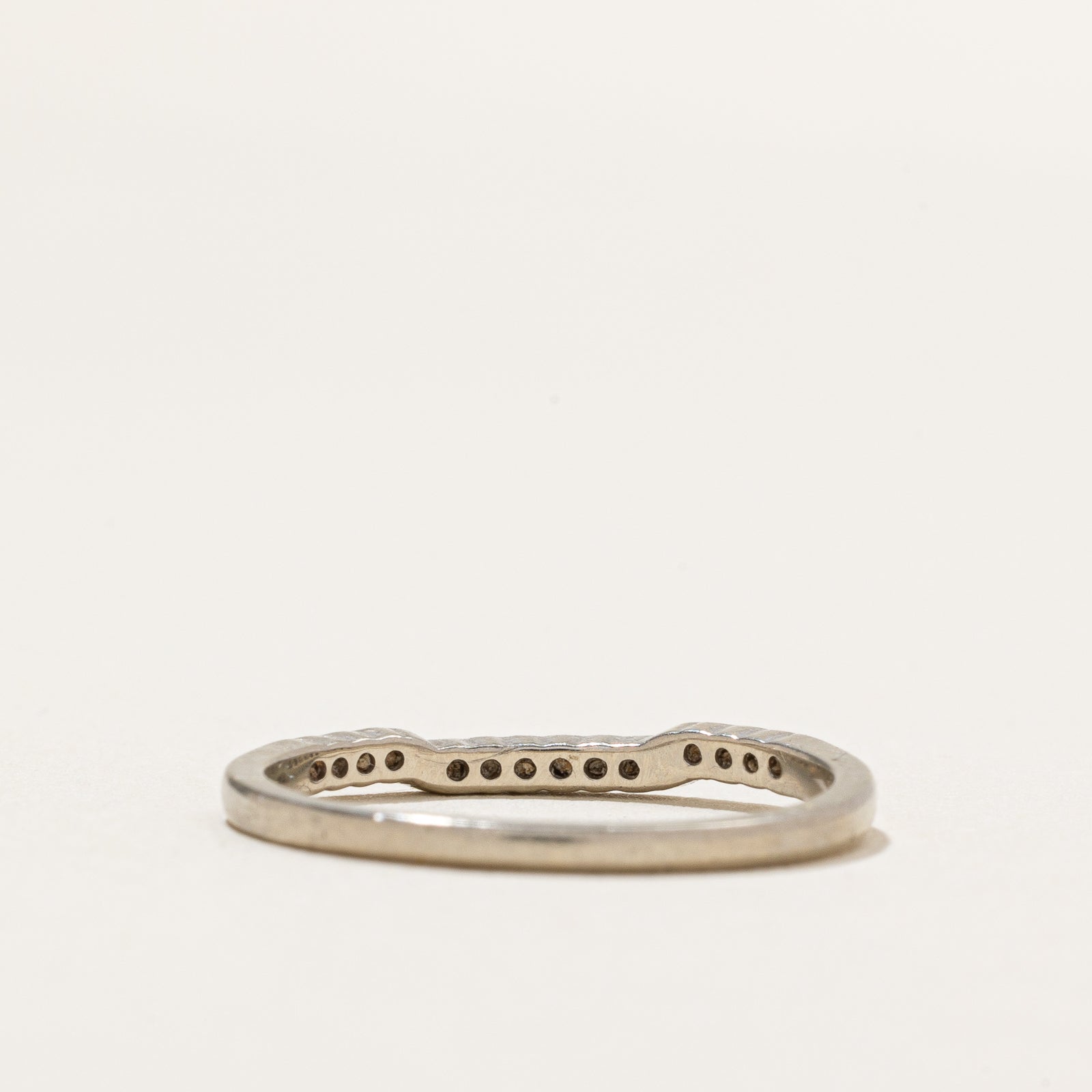 Semi Eternity Diamond Contour Ring | 0.03ctw | SZ 6.75