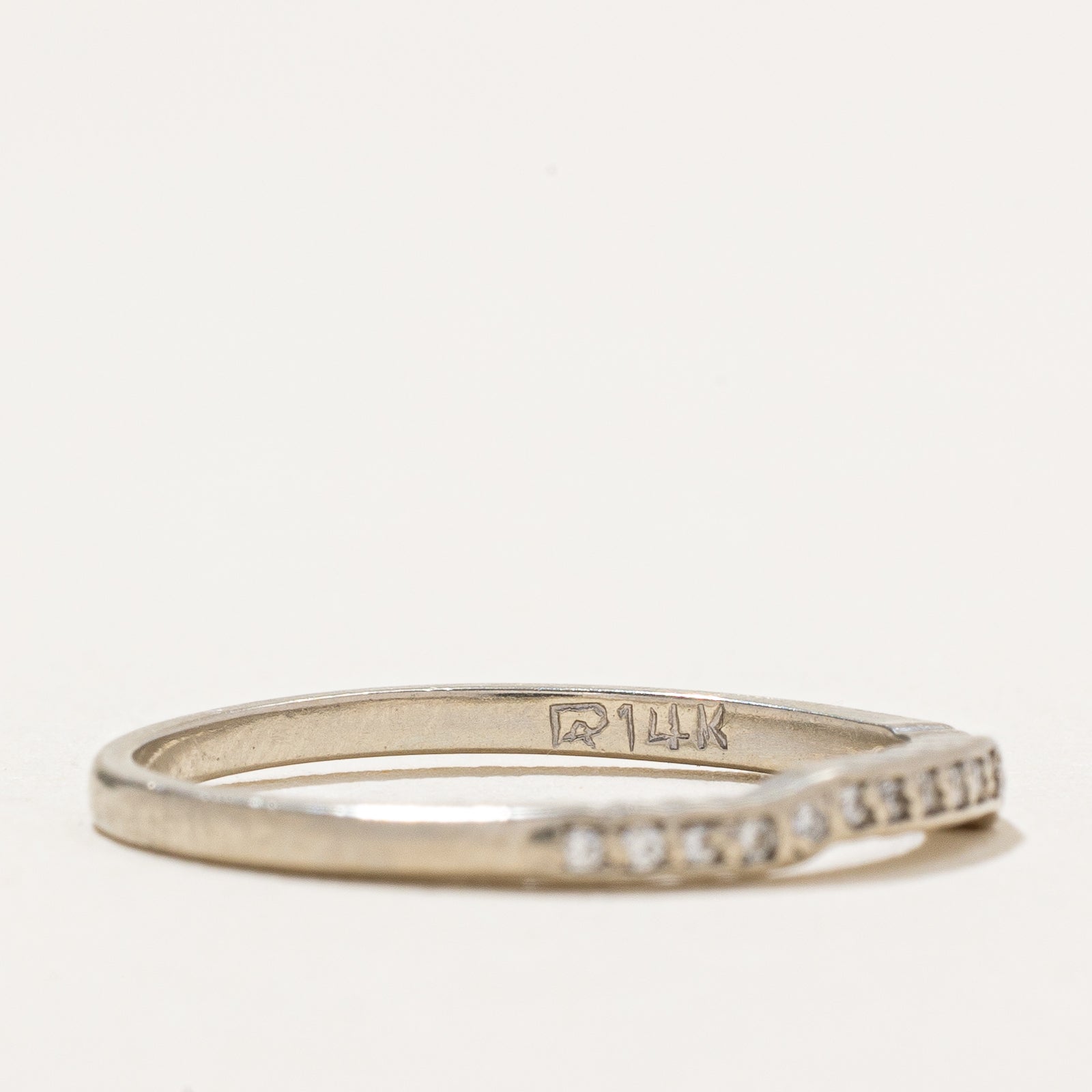 Semi Eternity Diamond Contour Ring | 0.03ctw | SZ 6.75
