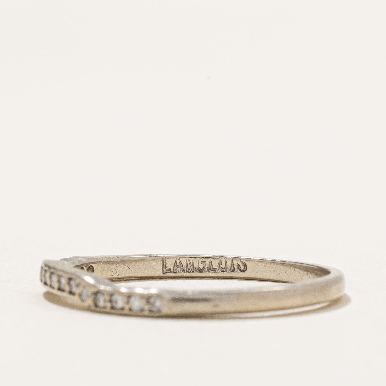 Semi Eternity Diamond Contour Ring | 0.03ctw | SZ 6.75