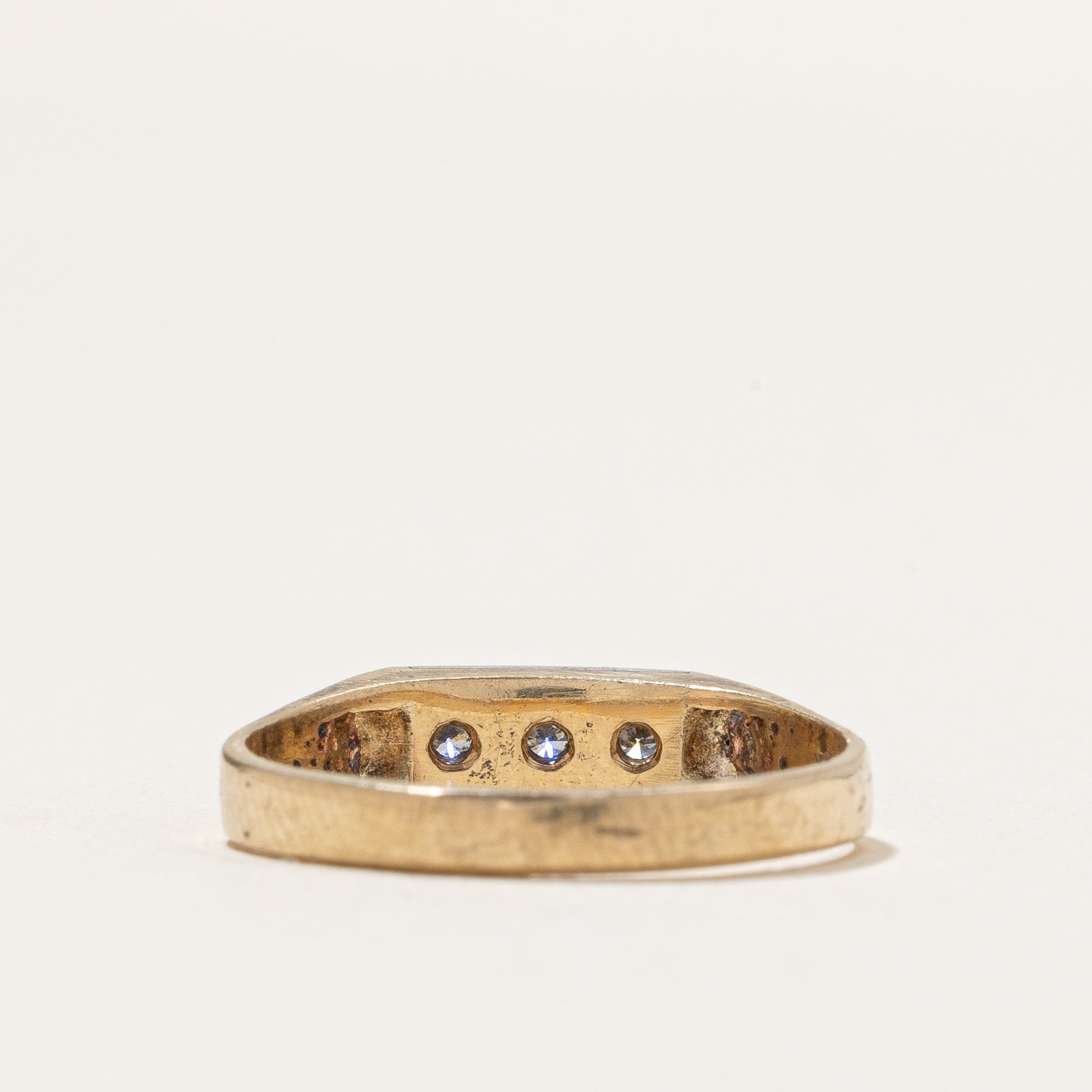 10k Yellow Gold Three Stone Diamond Ring | 0.09ctw | SZ 5.5