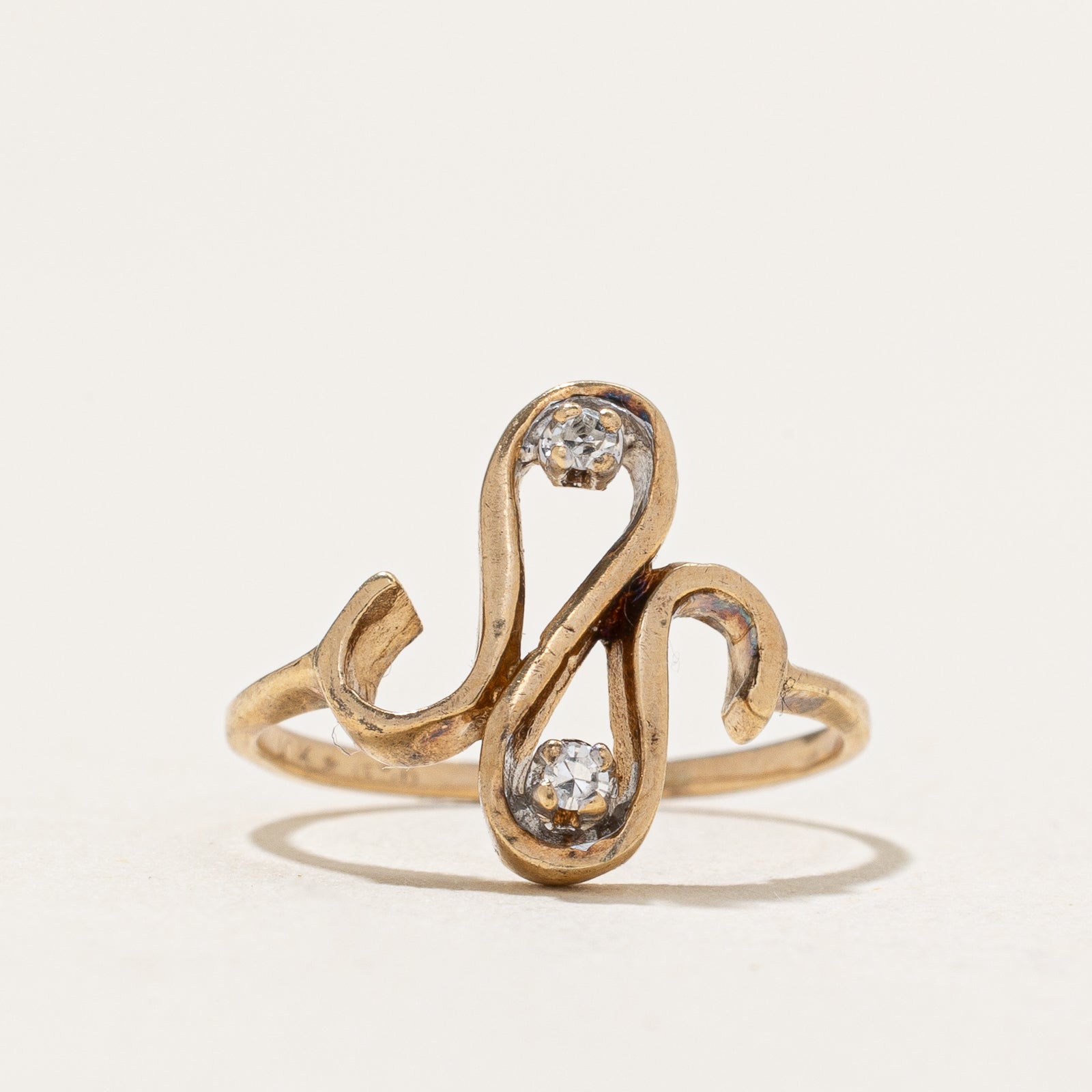 Diamond Abstract Ring | 0.03ctw | SZ 3