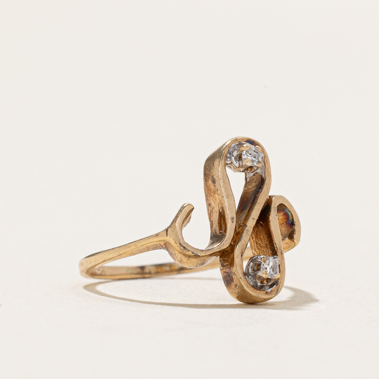 Diamond Abstract Ring | 0.03ctw | SZ 3