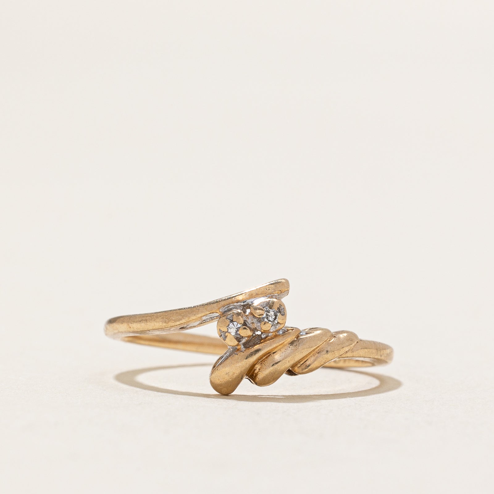 Diamond Bypass Ring | 0.004ctw | SZ 5.25
