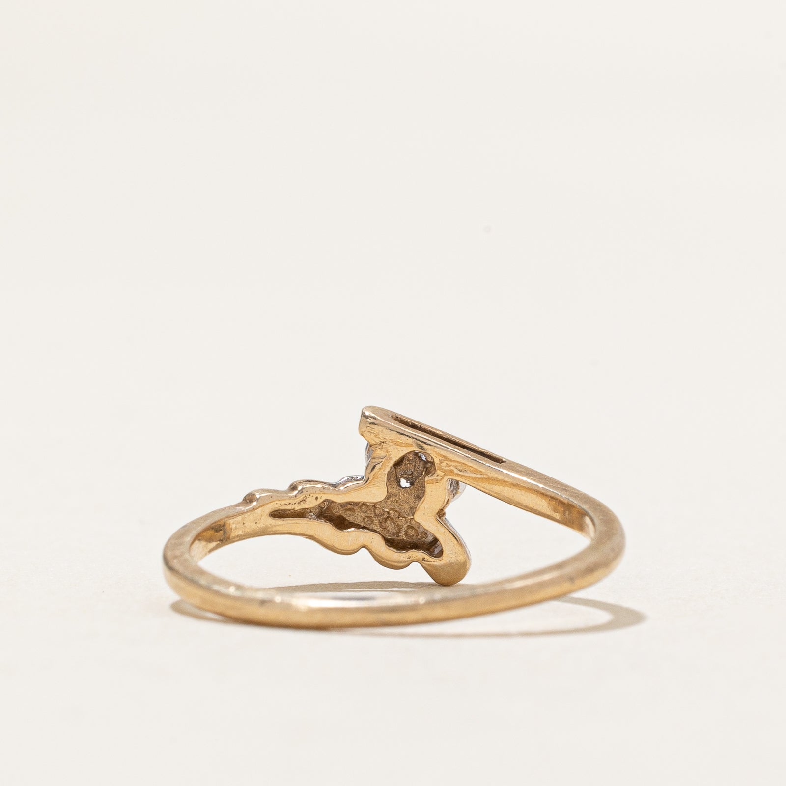 Diamond Bypass Ring | 0.004ctw | SZ 5.25