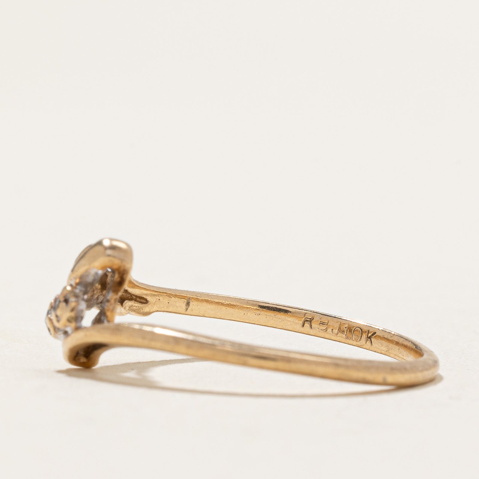 Diamond Bypass Ring | 0.004ctw | SZ 5.25