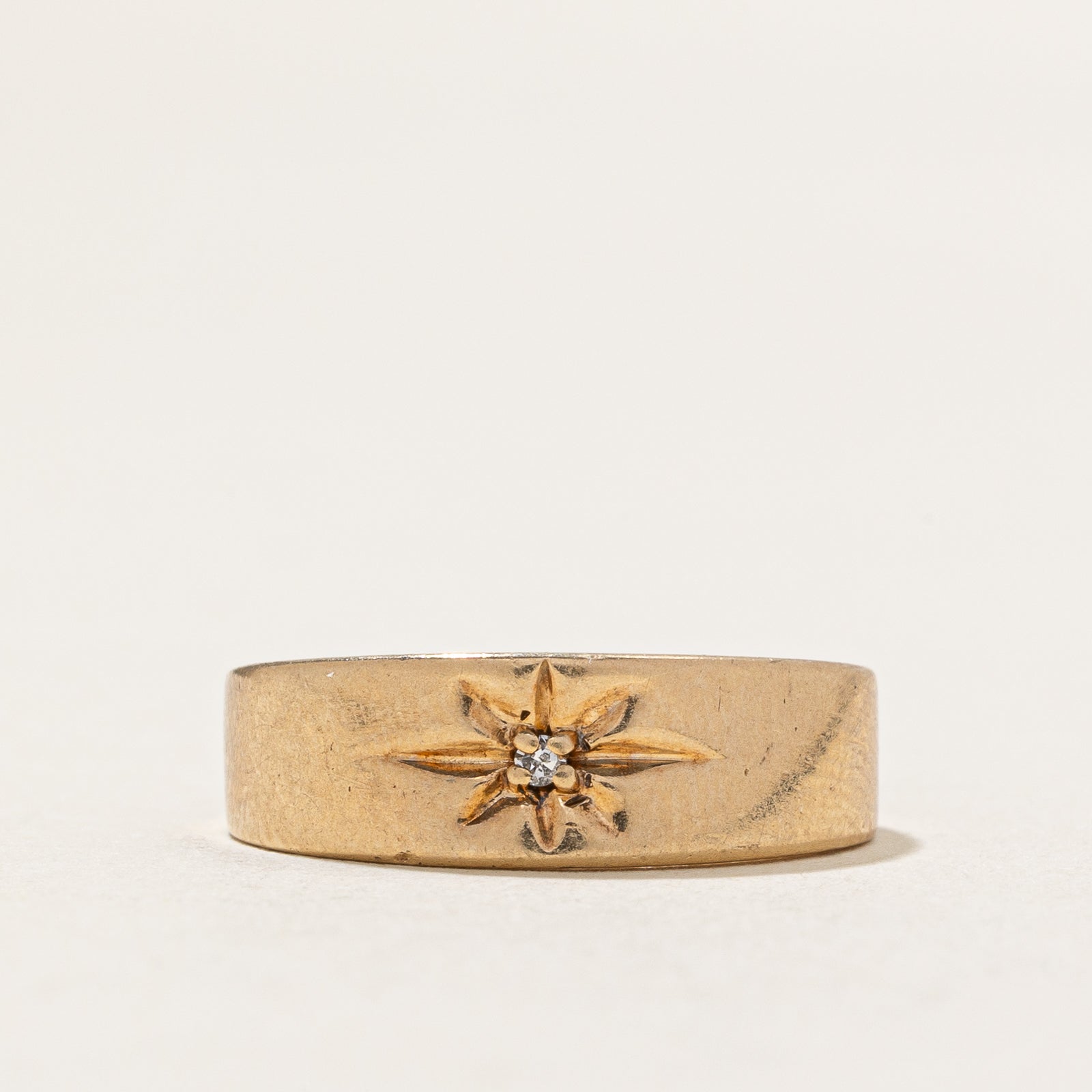 Star Set Diamond Band | 0.01ct | SZ 4.25