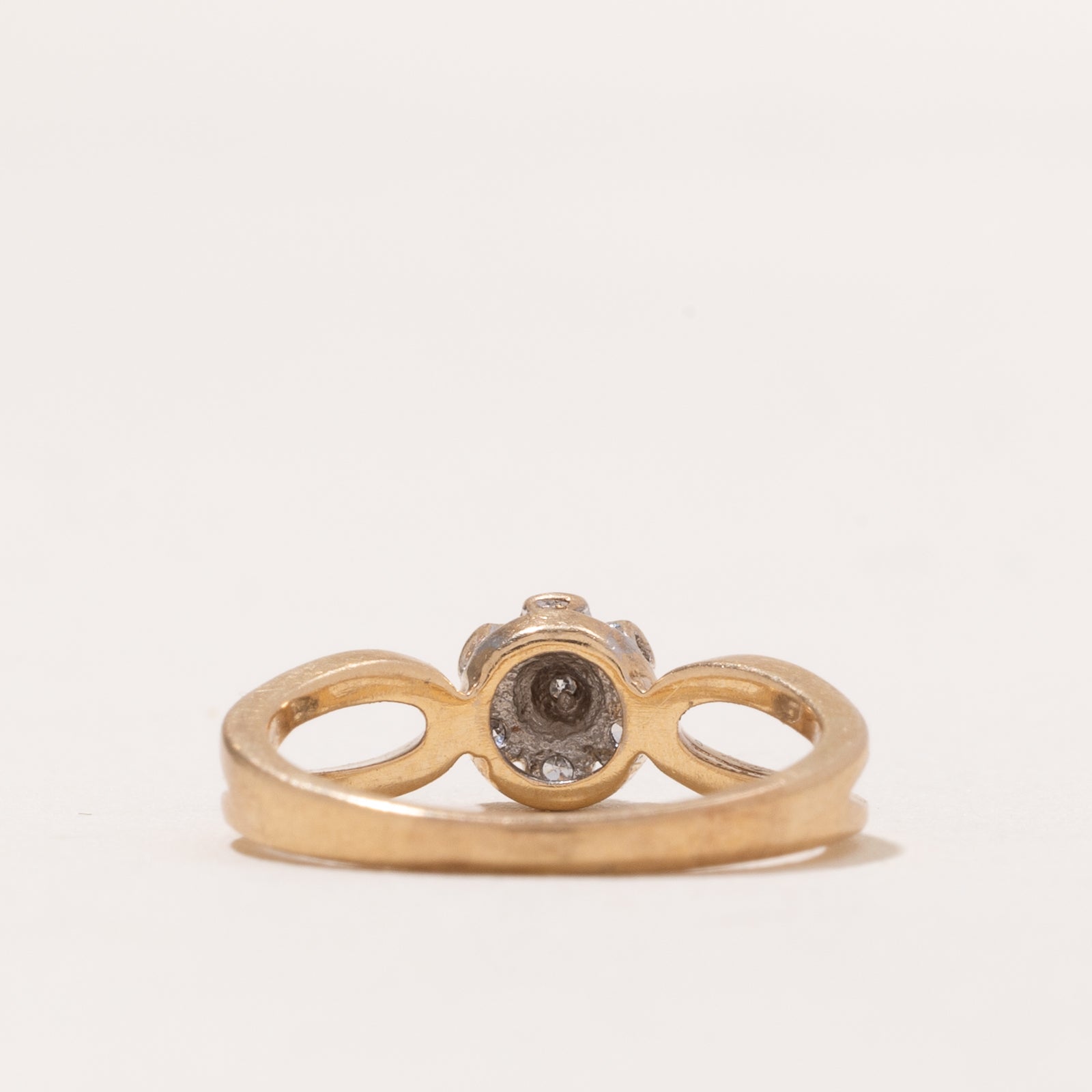 Diamond Cluster Open Shank Ring | 0.03ctw | SZ 4