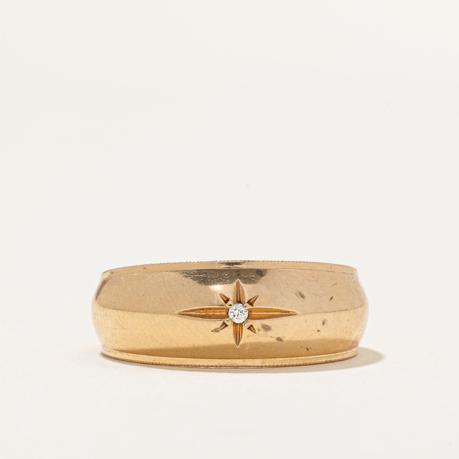 Star Set Diamond Band | 0.02ct | SZ 8.5