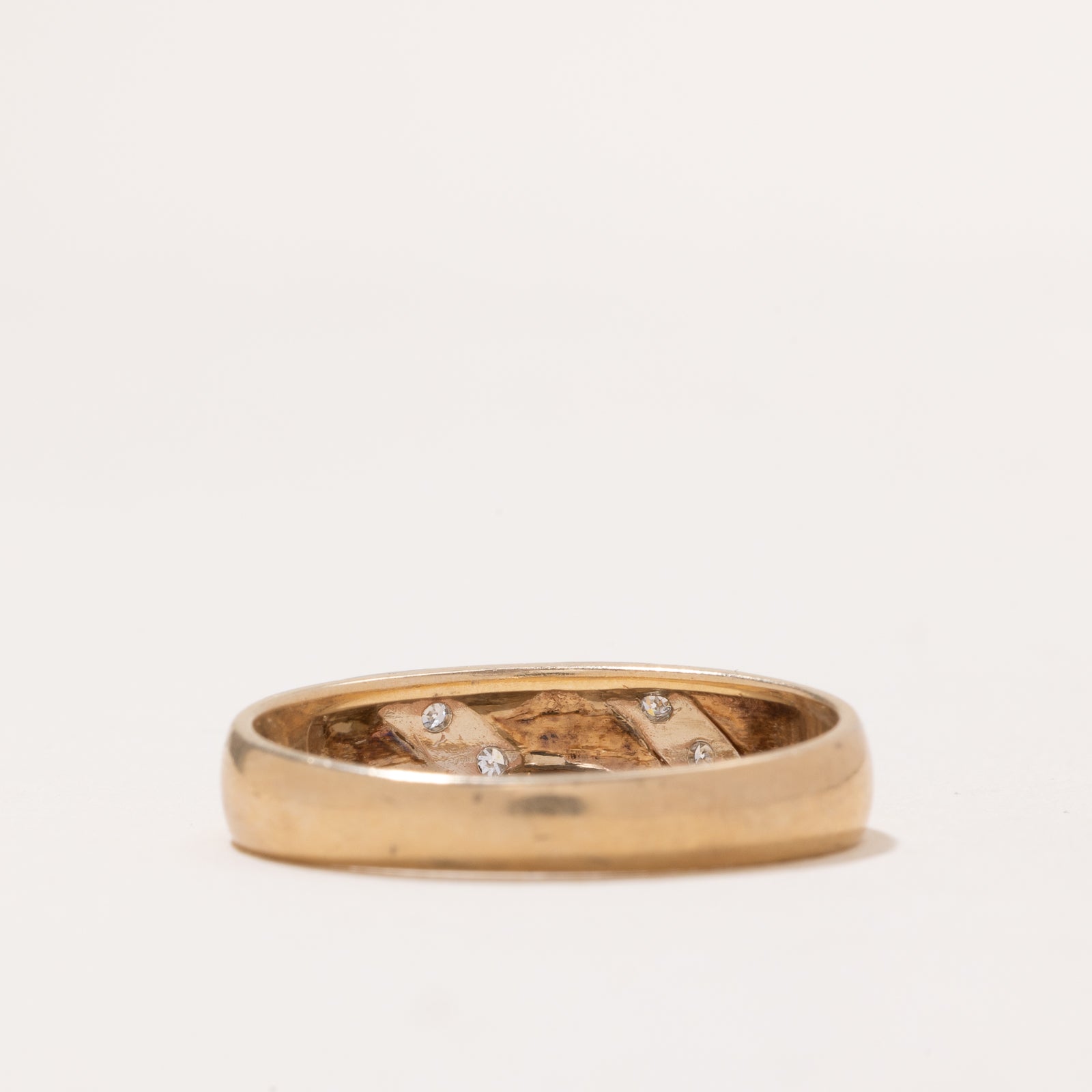 Illusion Set Diamond Band | 0.02ctw | SZ 12