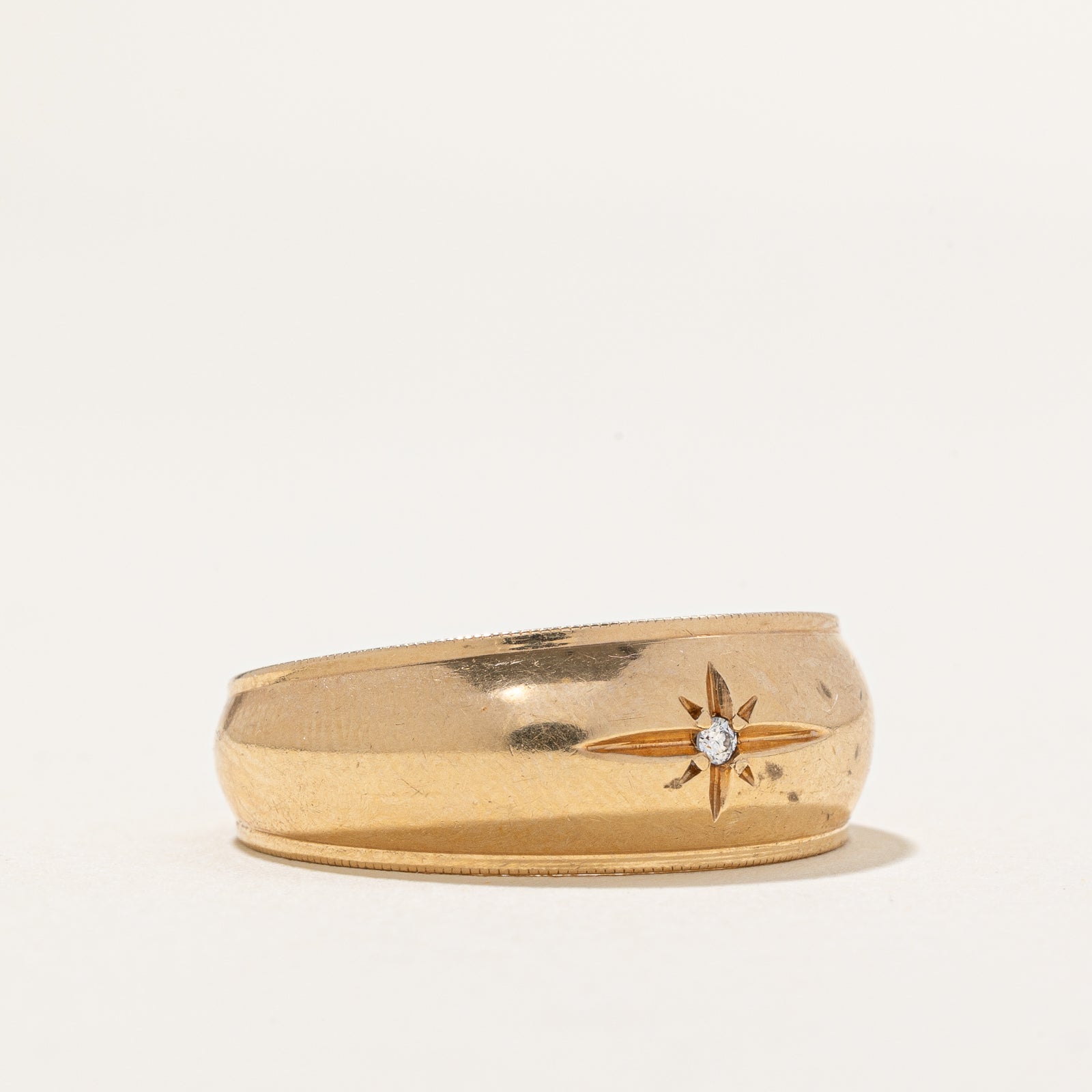 Star Set Diamond Band | 0.02ct | SZ 8.5