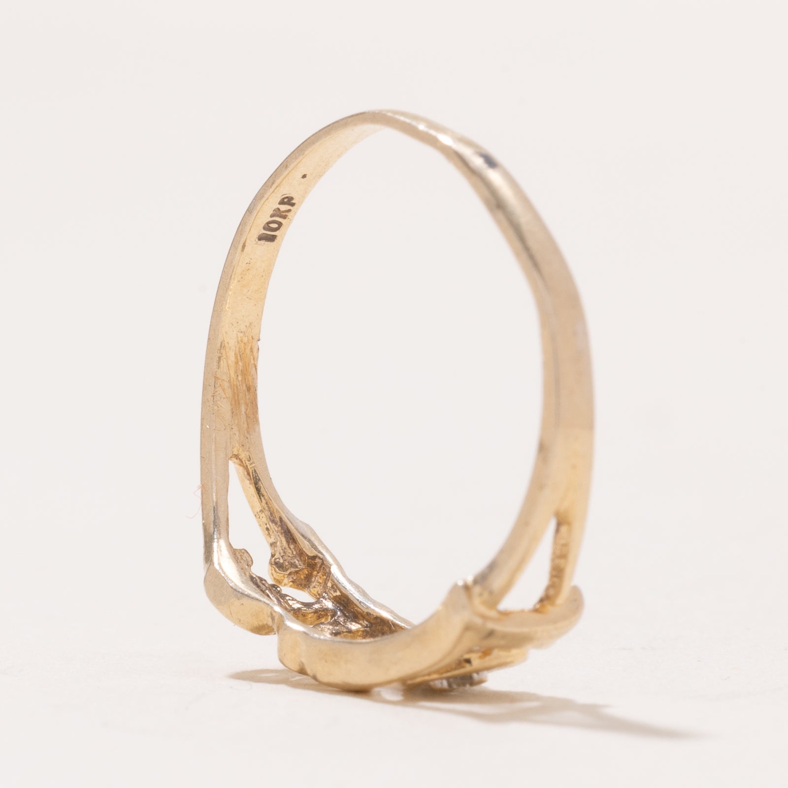 Diamond 'Love' Ring | 0.007ct | SZ 6