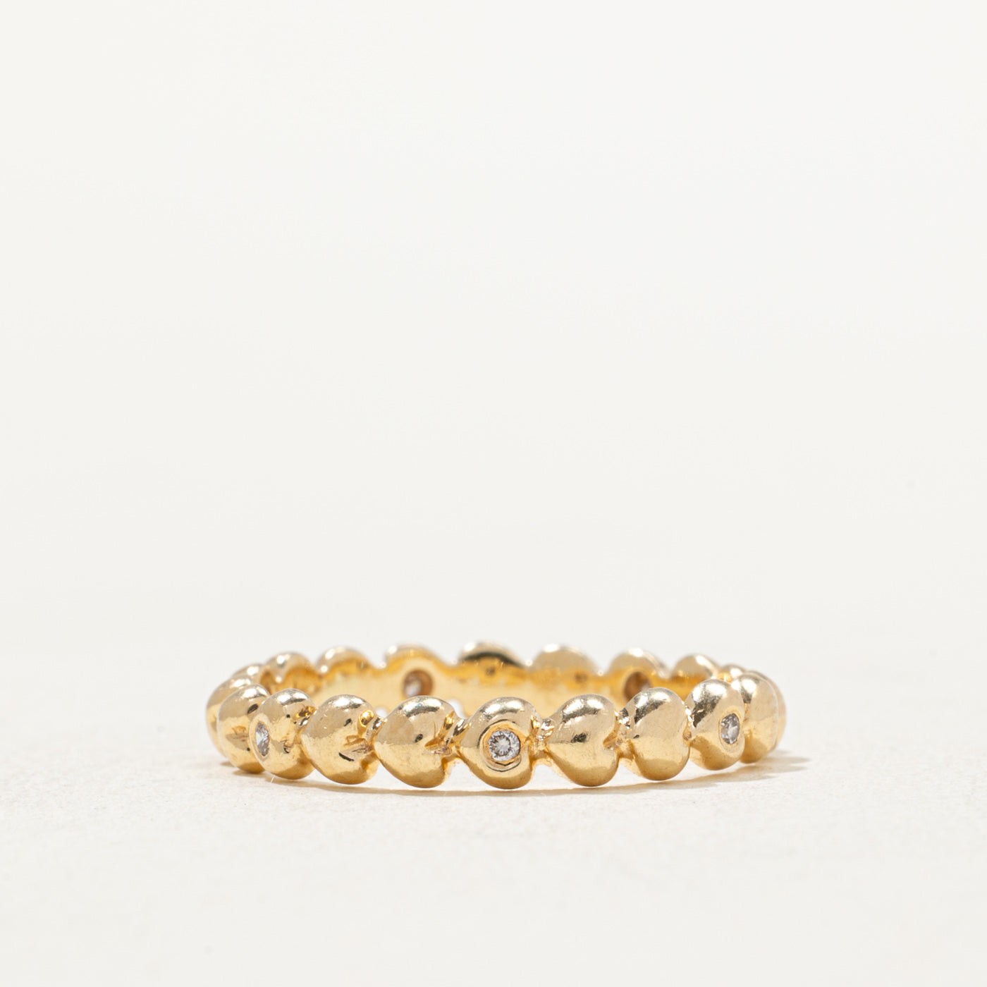 Eternity Diamond Heart Band | 0.03ctw | SZ 6