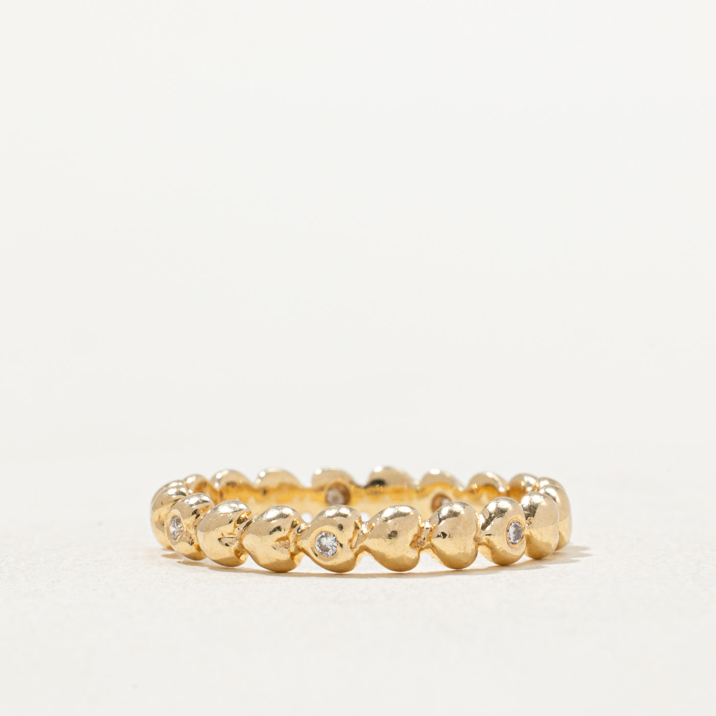 Eternity Diamond Heart Band | 0.03ctw | SZ 6