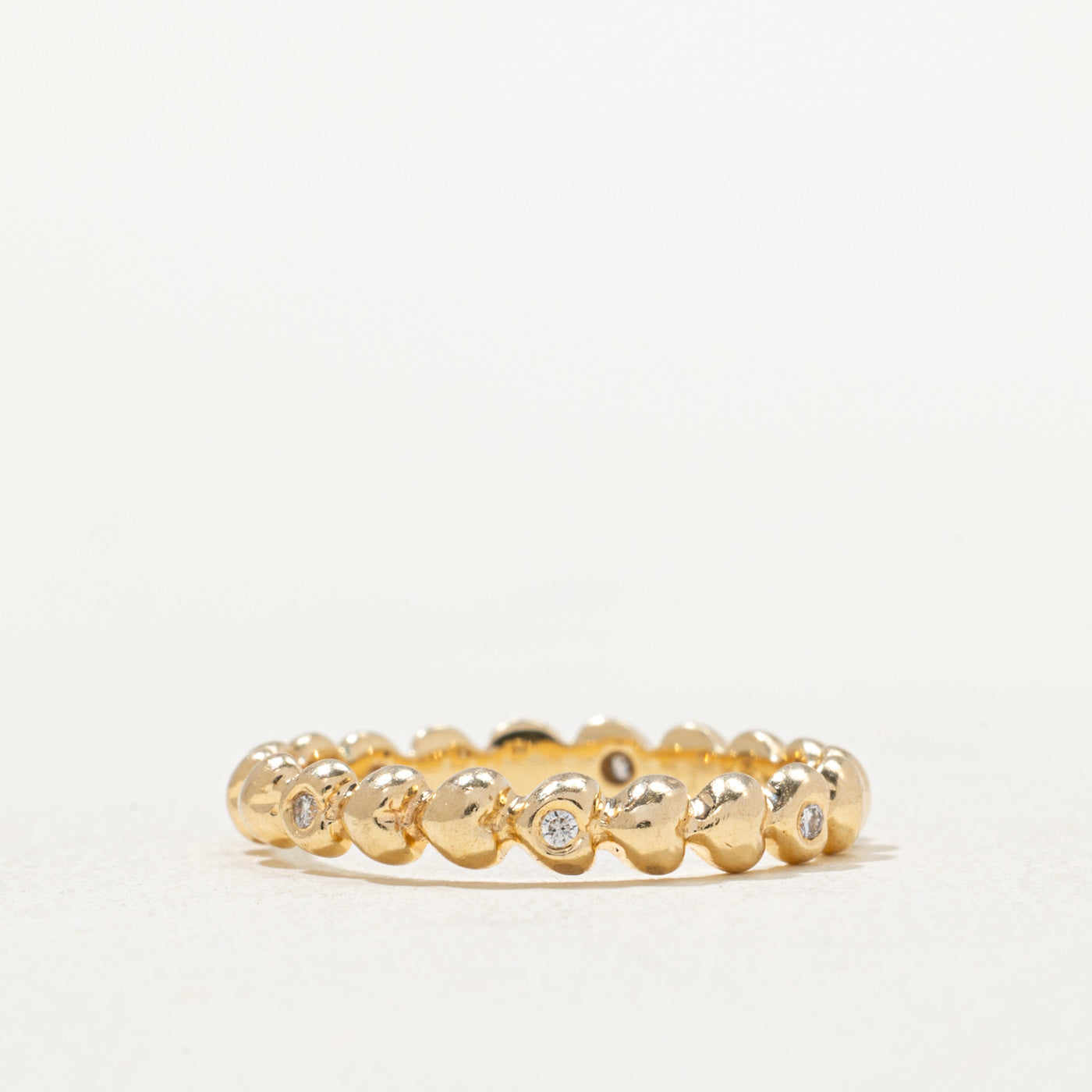 Eternity Diamond Heart Band | 0.03ctw | SZ 6