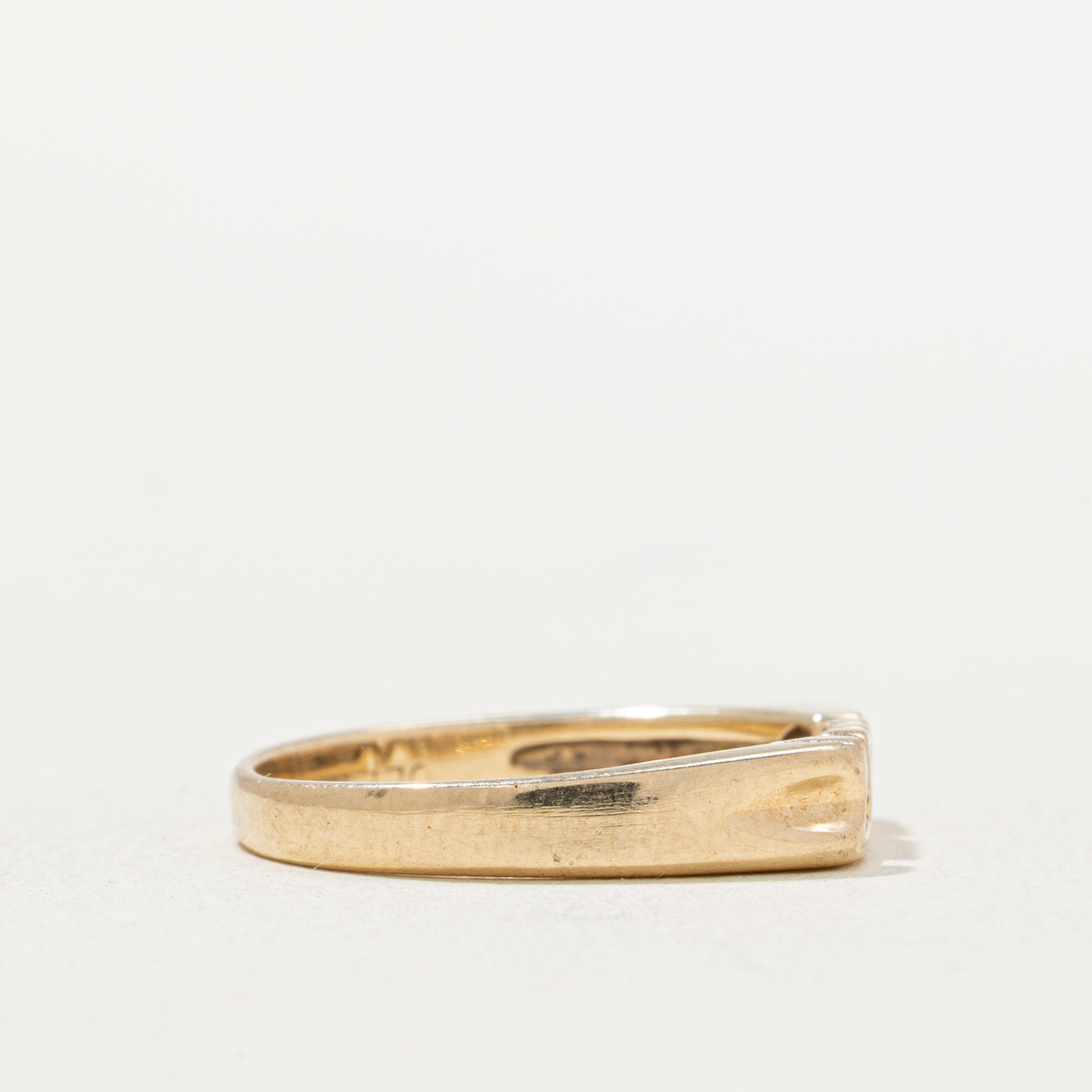 Single Stone Diamond 'LOVE' Band | 0.008ct | SZ 5.75