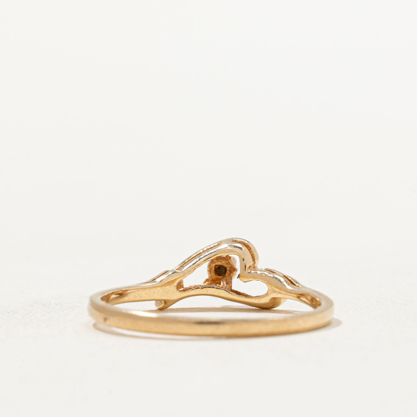 Single Stone Diamond Heart Ring | 0.005ct | SZ 6.25