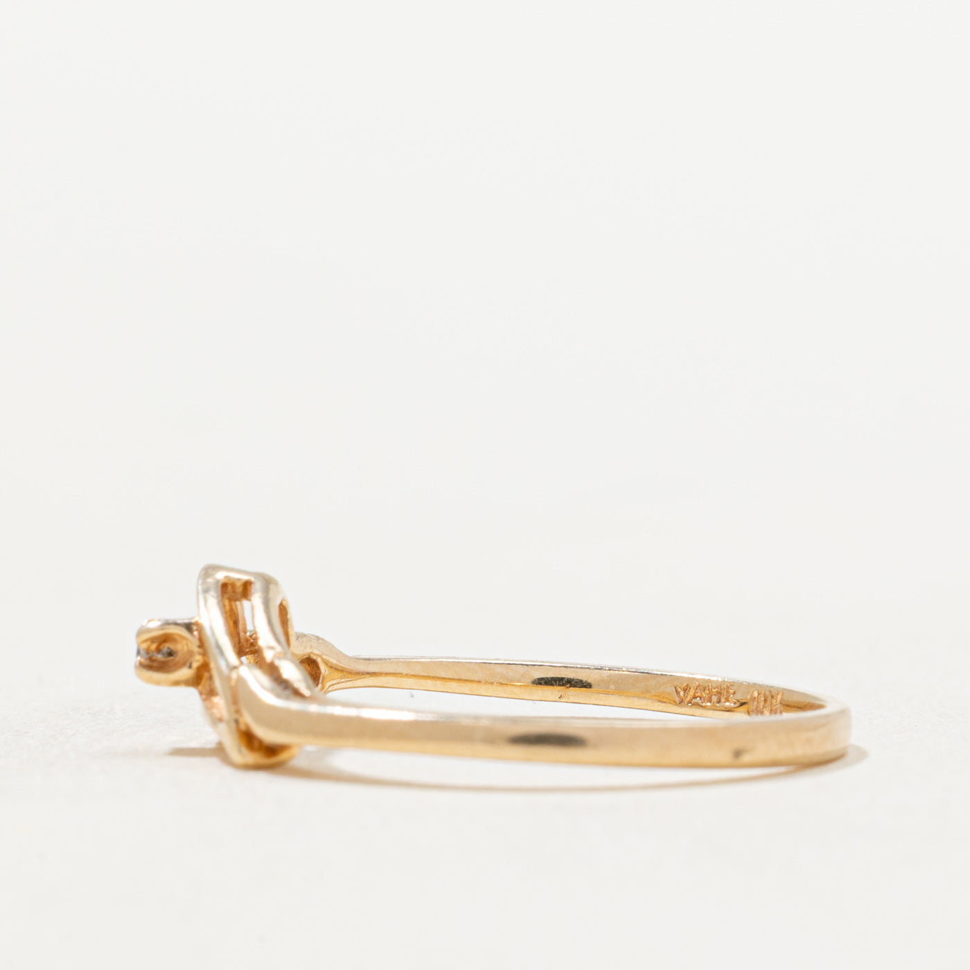 Single Stone Diamond Heart Ring | 0.005ct | SZ 6.25