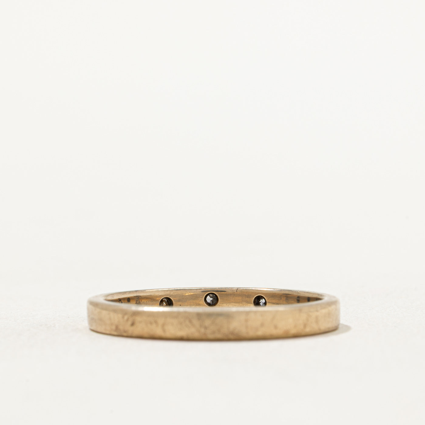 Bague trois diamants | 0,025 ct au total | Taille 8