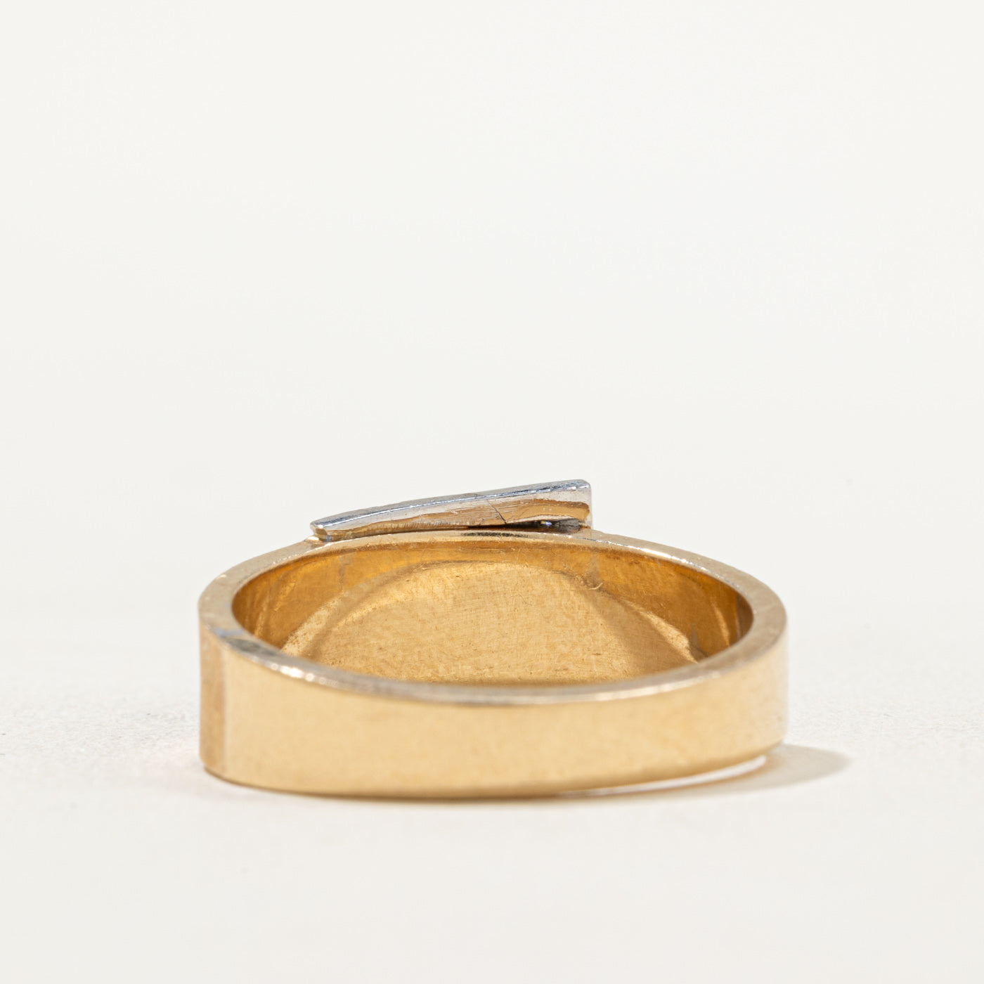 Diamond Belt Buckle Ring | 0.02ctw | SZ 10.25