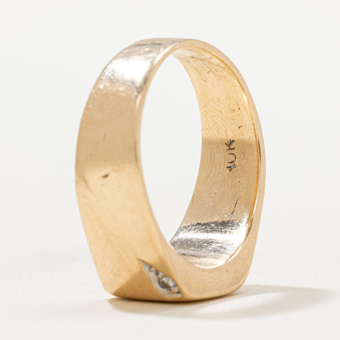 Two Stone Diamond Signet Ring | 0.03ctw | SZ 10.5