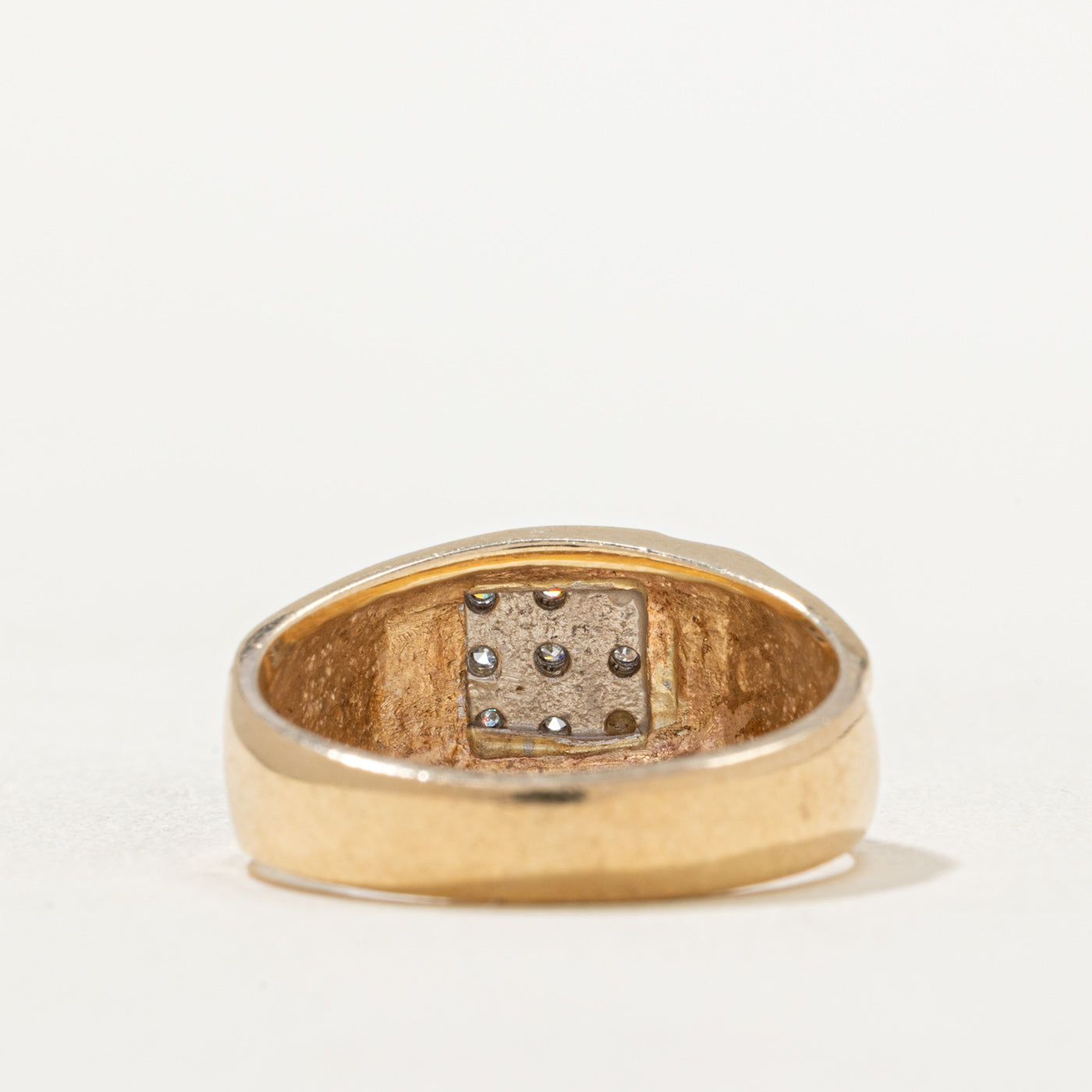 Diamond Grid Tapered Ring | 0.05ctw | SZ 7